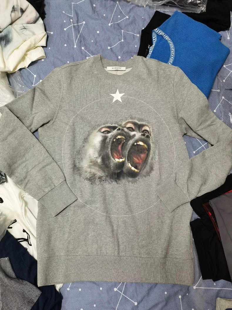Givenchy Givenchy Classic Double Monkey Fleece Hoodie Size US XS / EU 42 / 0 - 1 Thumbnail