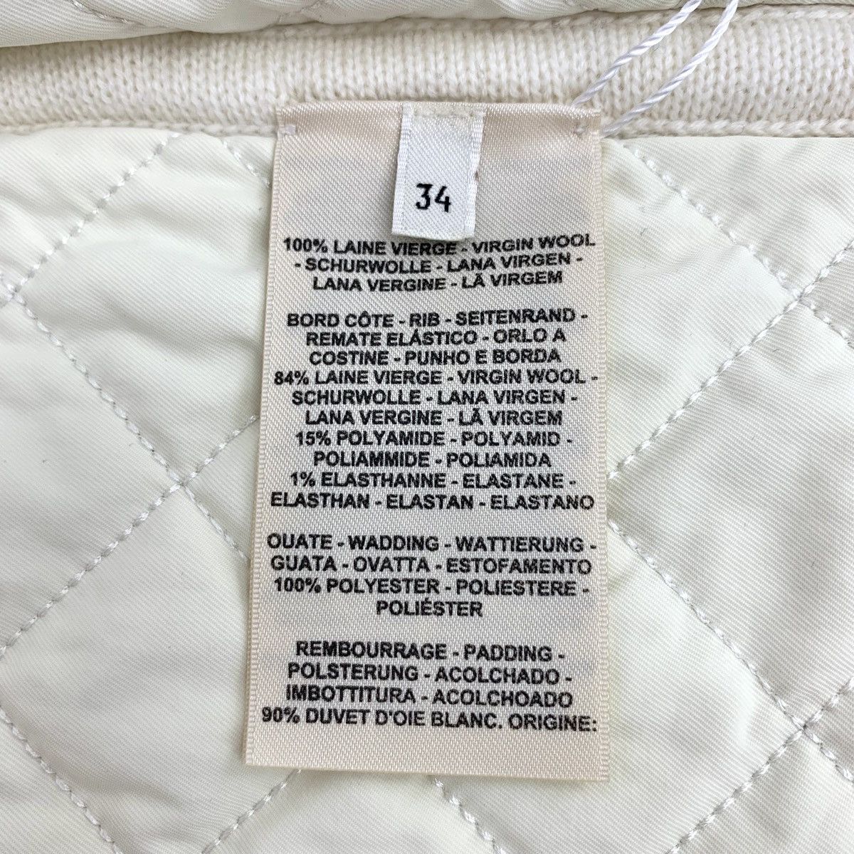 Hermes Hermes Beige Jacquard Textured Wool Knit Jacket Size XXS / US 00 / IT 34 - 7 Thumbnail