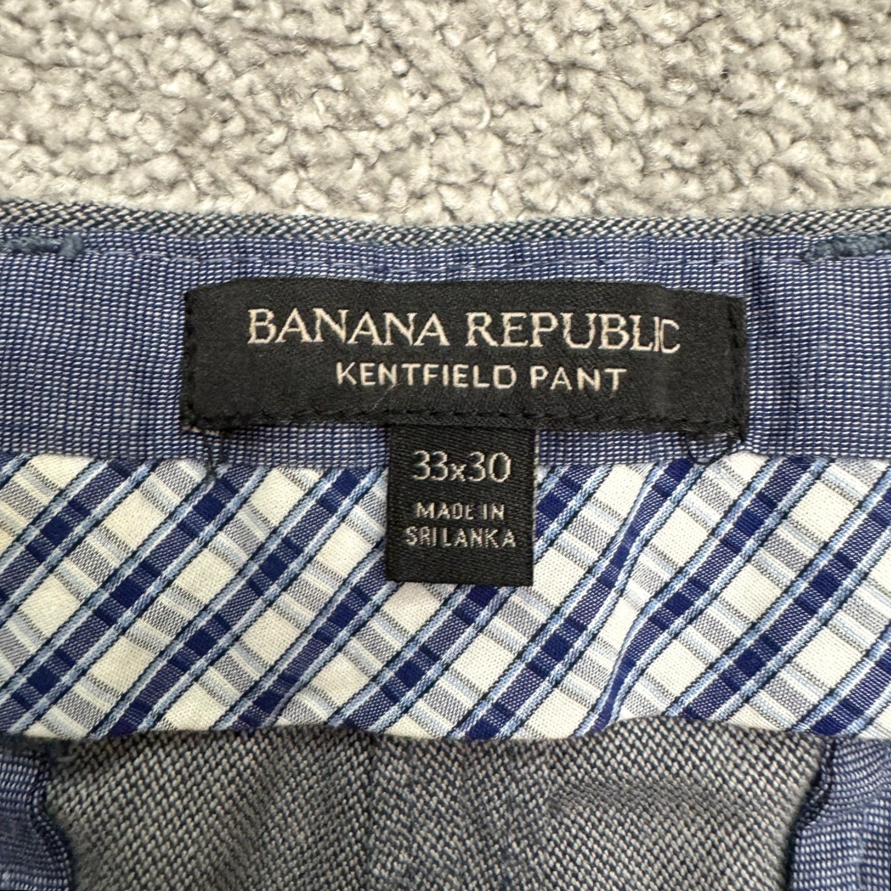 Banana Republic Banana Republic Kentfield Cotton Dress Pants Mens 33x30 Gray Straight Leg Career Size US 33 - 7 Thumbnail