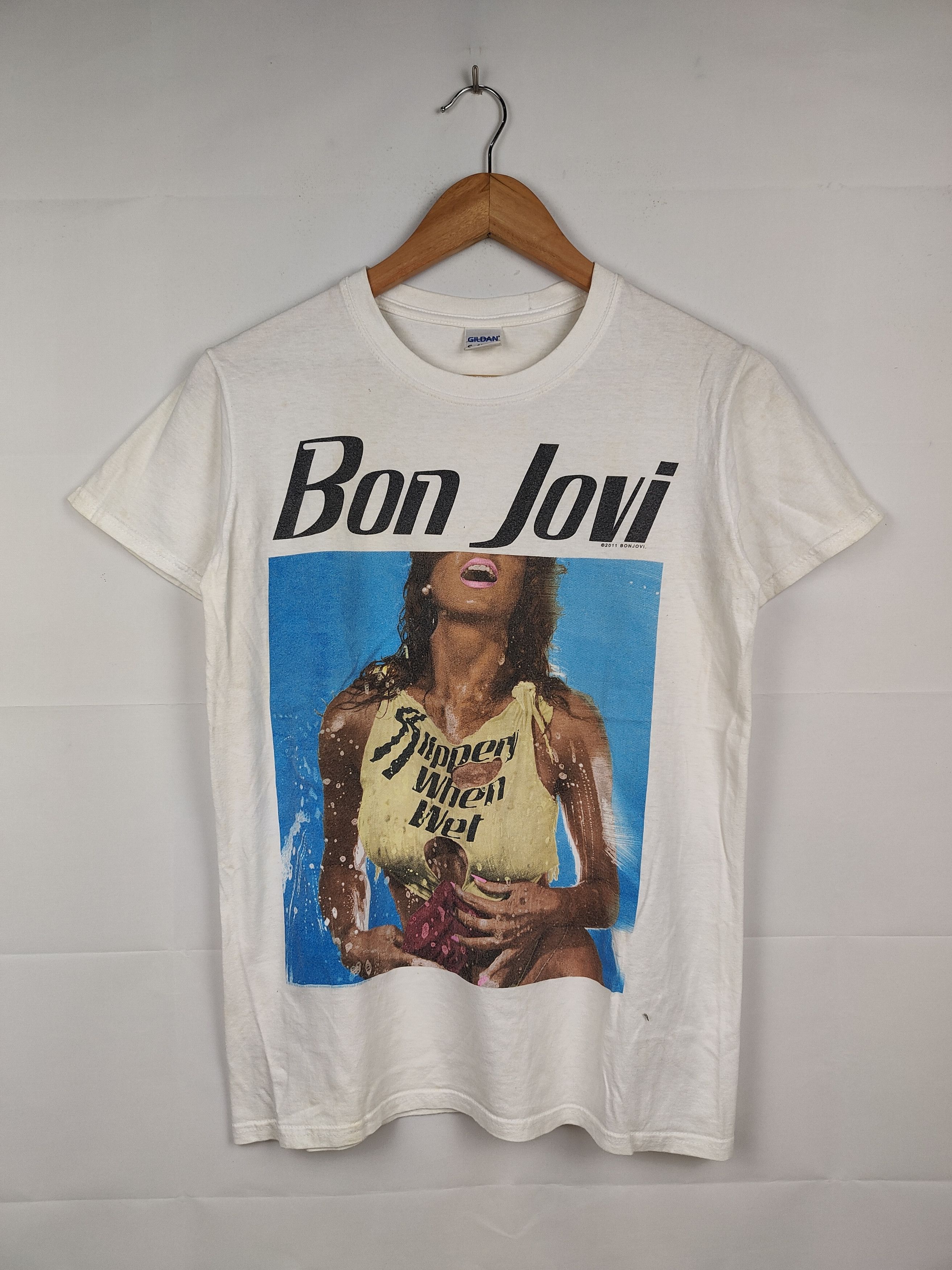 Band Tees × Vintage Bon jovi Band Shirt Size US S / EU 44-46 / 1 - 1 Thumbnail