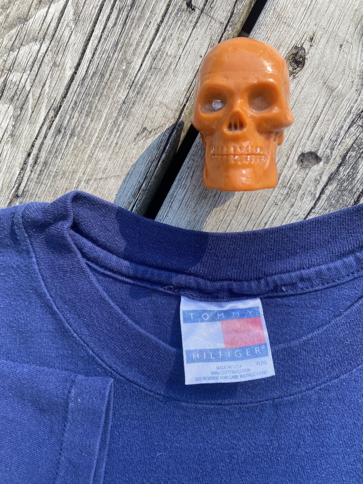 Tommy Hilfiger × Vintage 90s Tommy Hilfiger big logo spell out shirt sz XL Size US XL / EU 56 / 4 - 3 Thumbnail