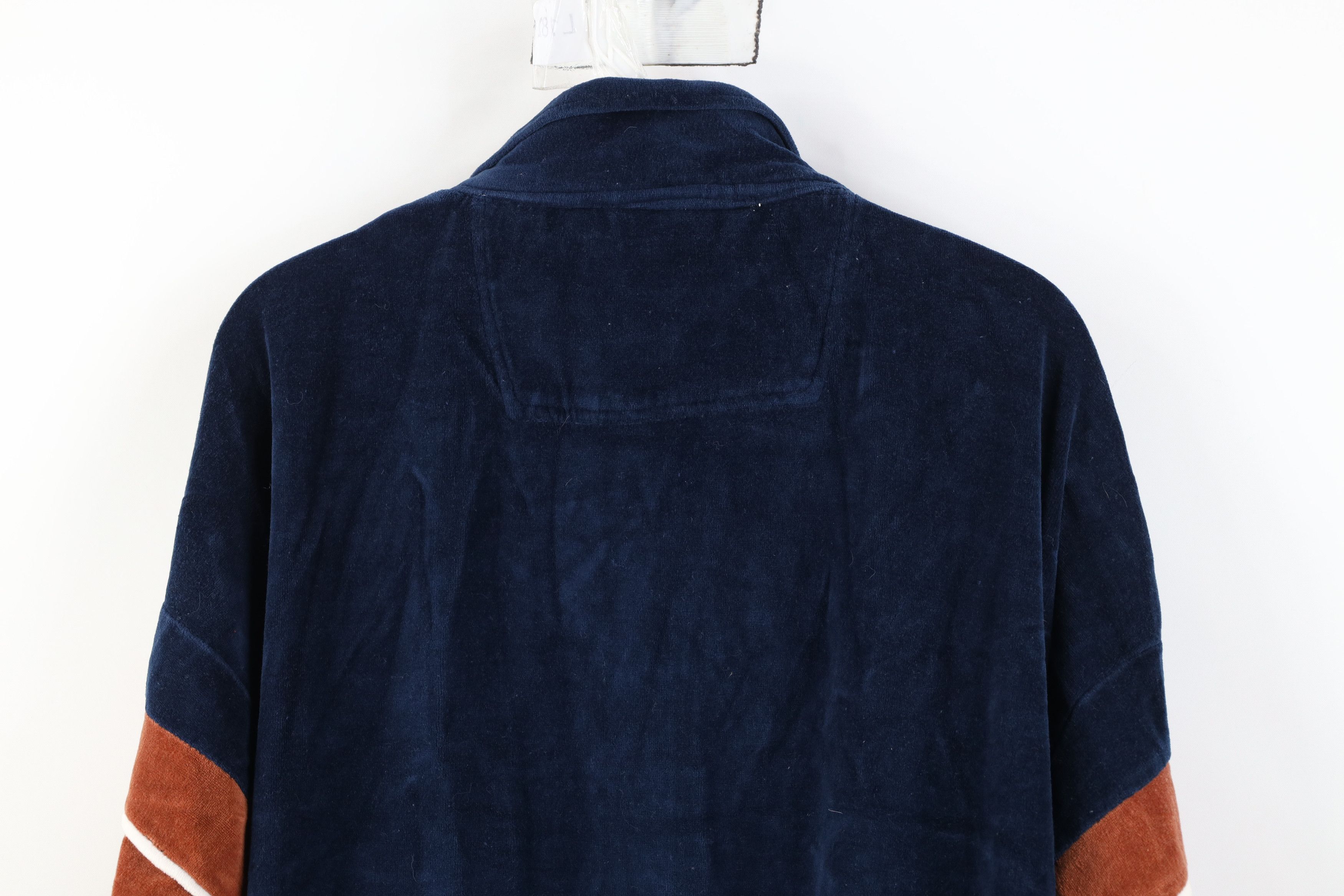 Vintage Vintage 90s Streetwear Block Velour Long Sleeve Rugby Polo Size US XL / EU 56 / 4 - 14 Thumbnail