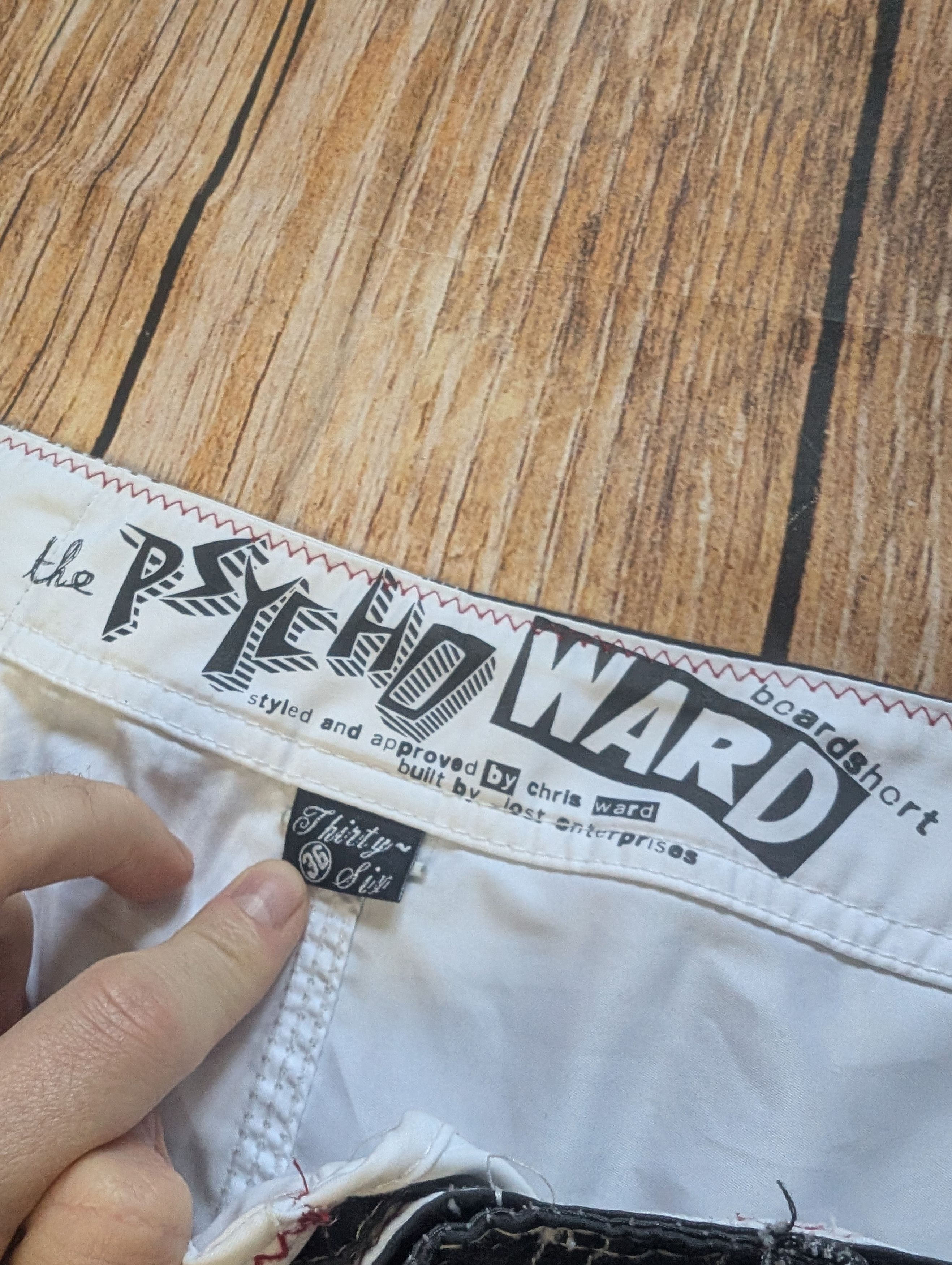 Lost Enterprises × Vintage Psycho ward girl board shorts swimmin trunks Size US 36 / EU 52 - 3 Thumbnail