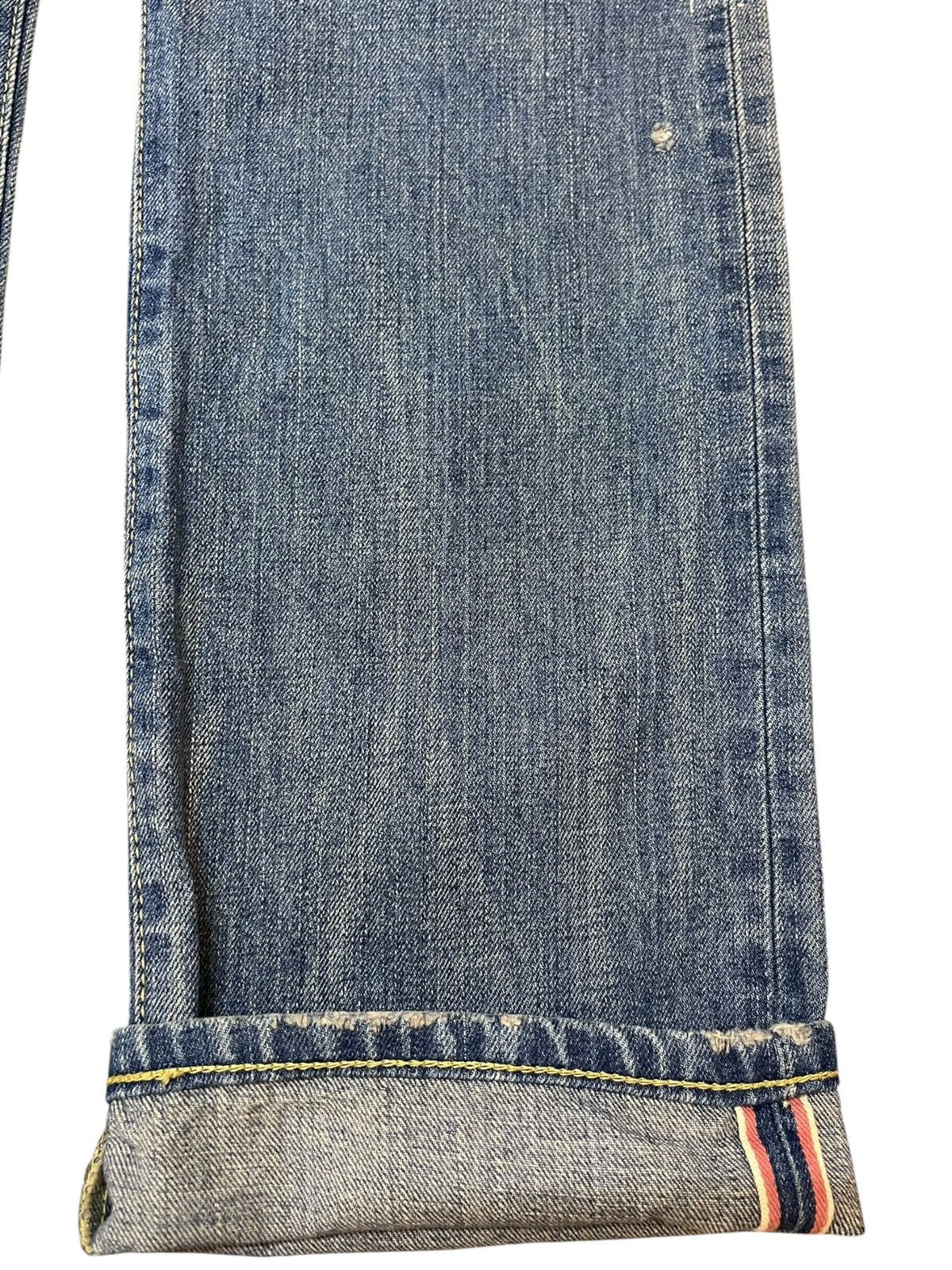 Edwin Vintage Edwin 505zx Selvedge Buckle Belt Distressed Denim Size US 31 - 5 Thumbnail