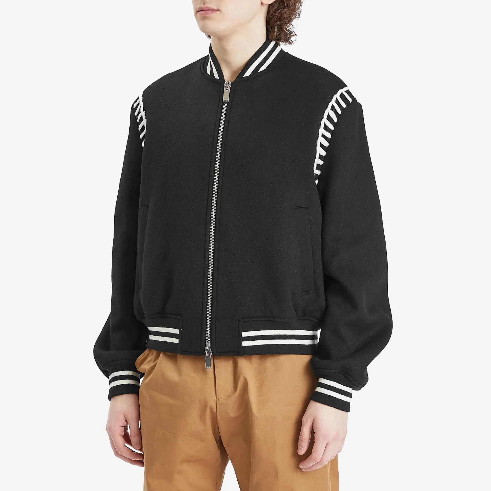 Alexander McQueen o1srvl11e0226 Bomber Jacket In Black Size US S / EU 44-46 / 1 - 4 Thumbnail