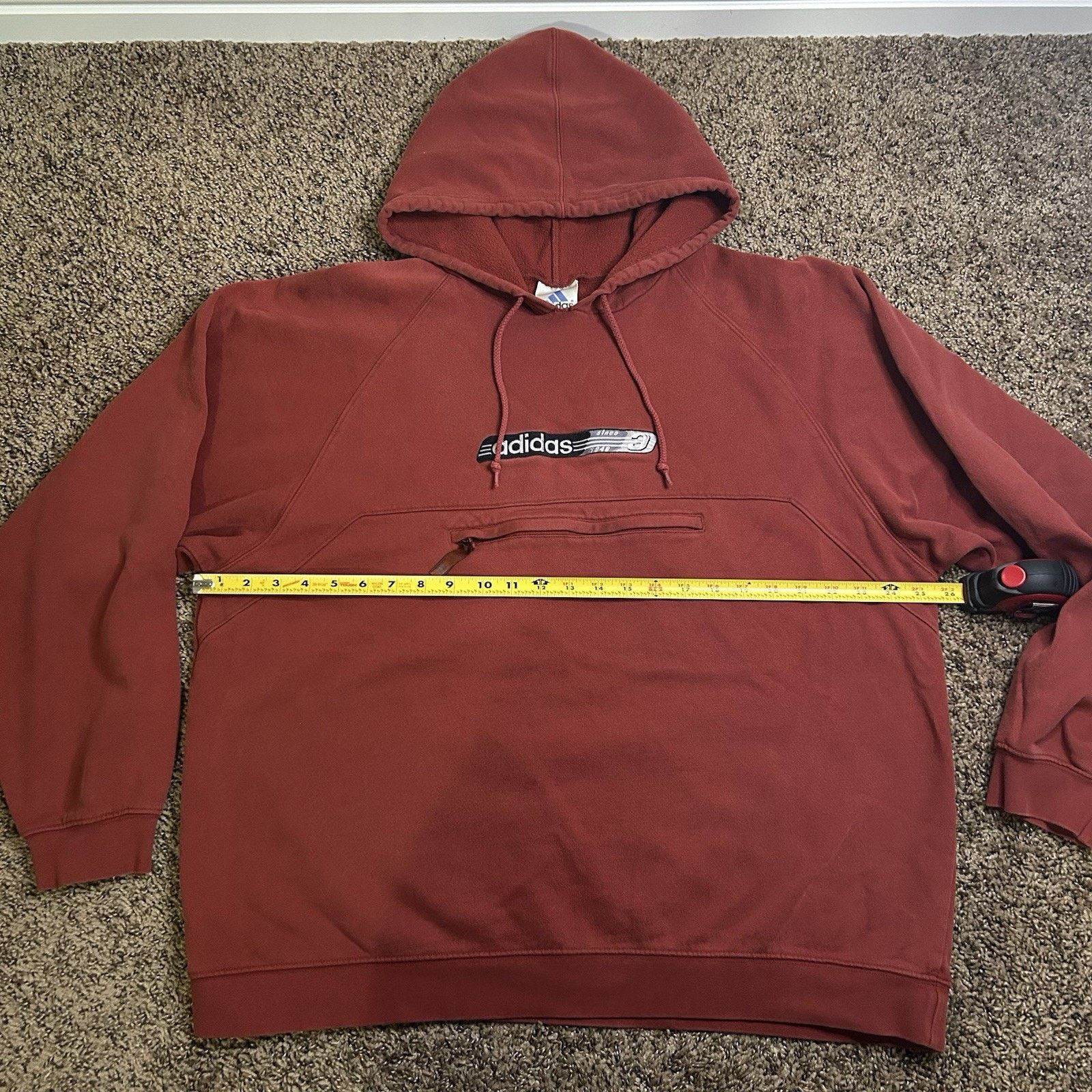 Adidas Vtg Adidas Sweatshirt Mens L Red Crew Neck Sweater 90’s/Y2K Size US L / EU 52-54 / 3 - 11 Thumbnail