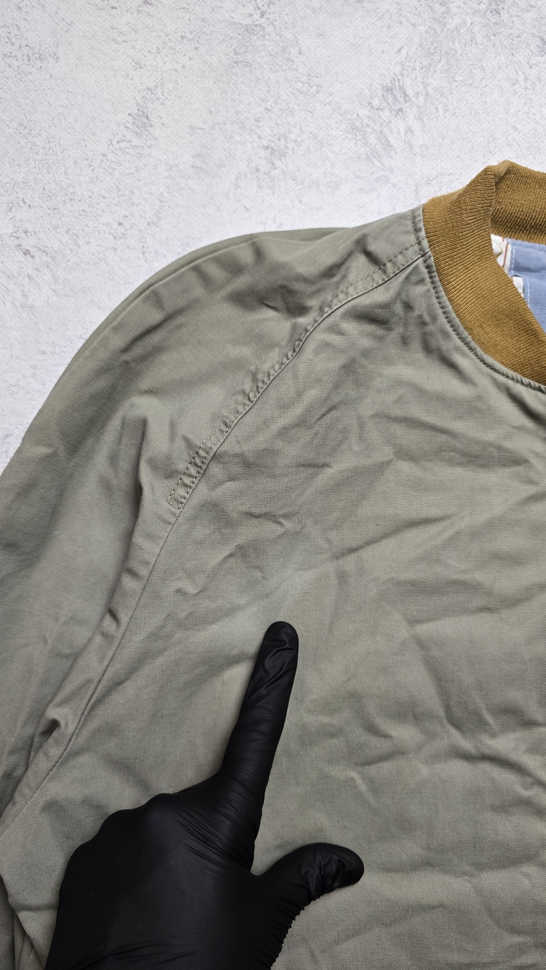 Chevignon Chevignon Denim Vintage BOMBER Jacket Beige Casual Size US L / EU 52-54 / 3 - 11 Thumbnail