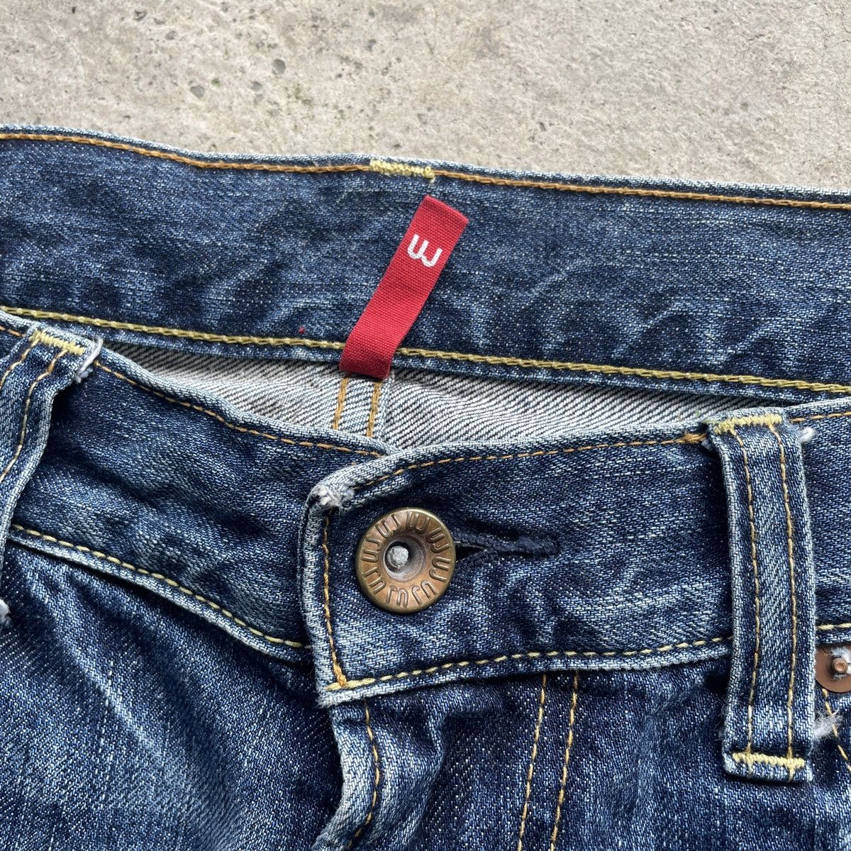 Japanese Brand Vintage Japanese Faded Denim Distressed Jeans Pants W34 Size US 34 / EU 50 - 6 Thumbnail