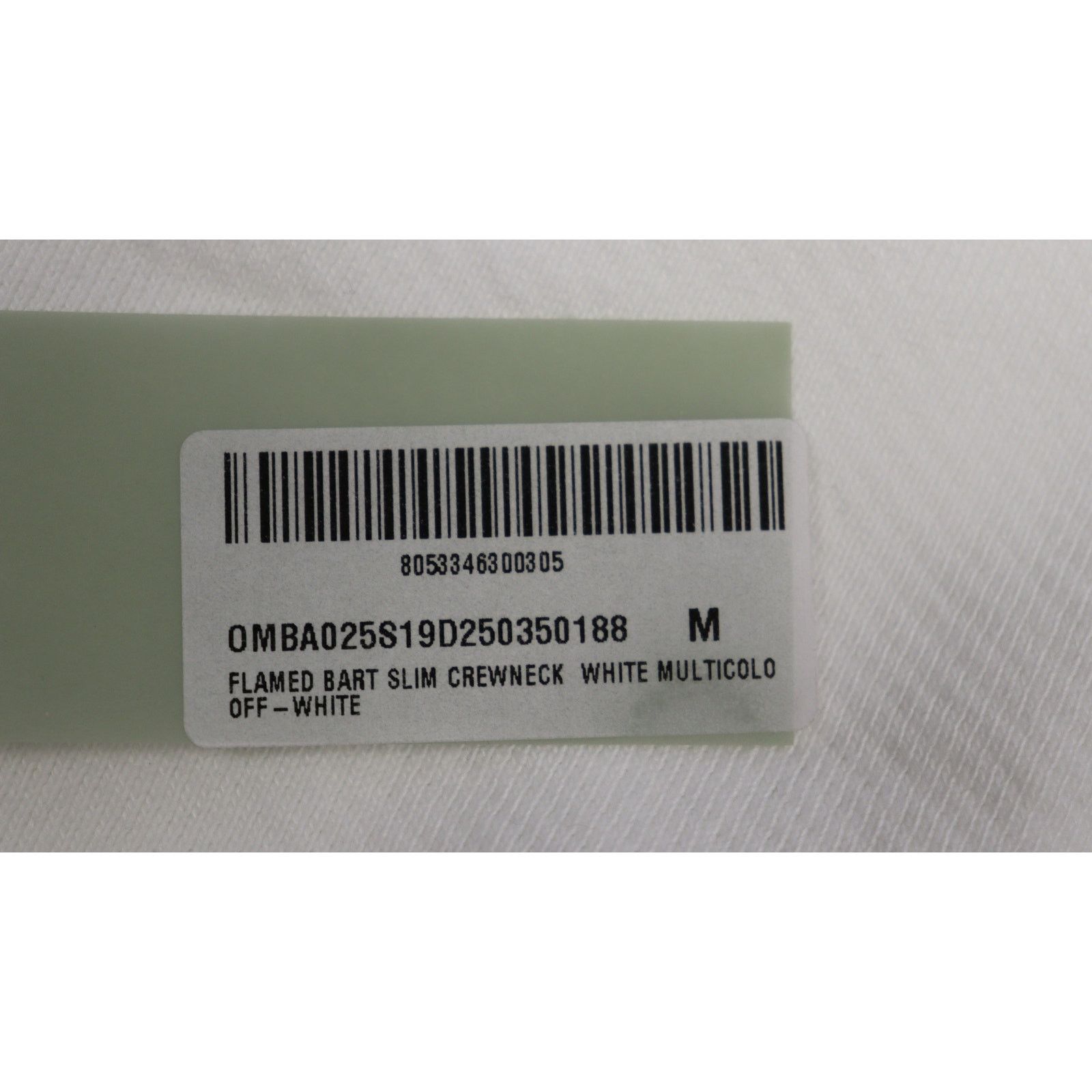 Off-White o1rshd1 Q:2/ Flamed Bart Slim Crewneck in White/Multicolor Size US M / EU 48-50 / 2 - 8 Thumbnail