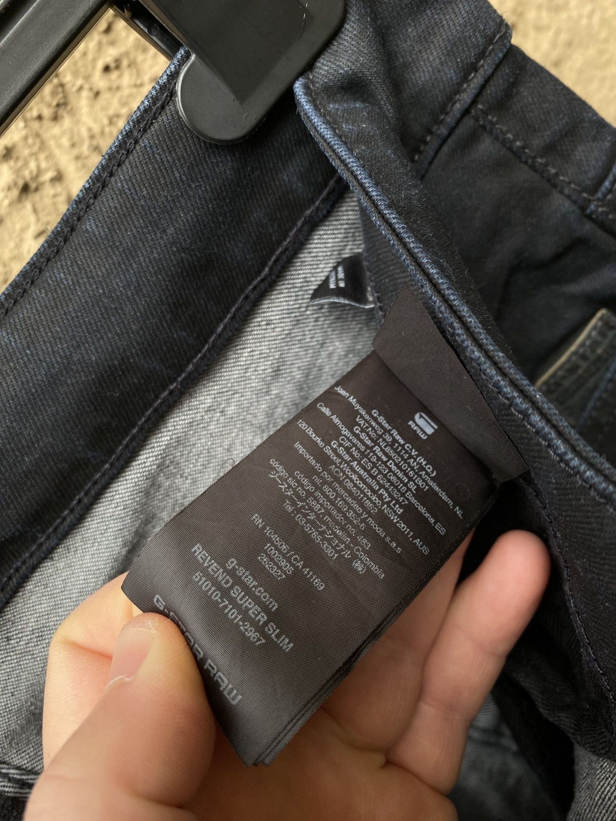 G-Star G Star Raw Revend Super Slim Waxed Denim Jeans Pants 32/32 Size US 32 / EU 48 - 10 Thumbnail
