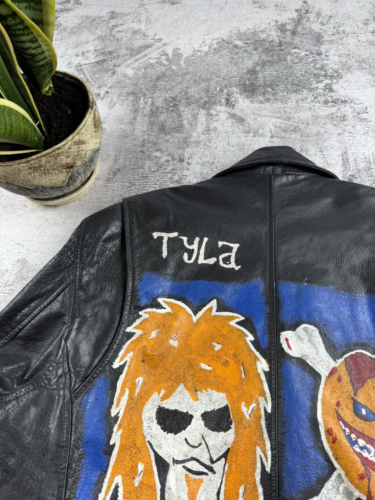 Genuine Leather Tyla Tiger Tailz Wildhearts Punk Real Racing Custom Jacket Size US M / EU 48-50 / 2 - 9 Thumbnail