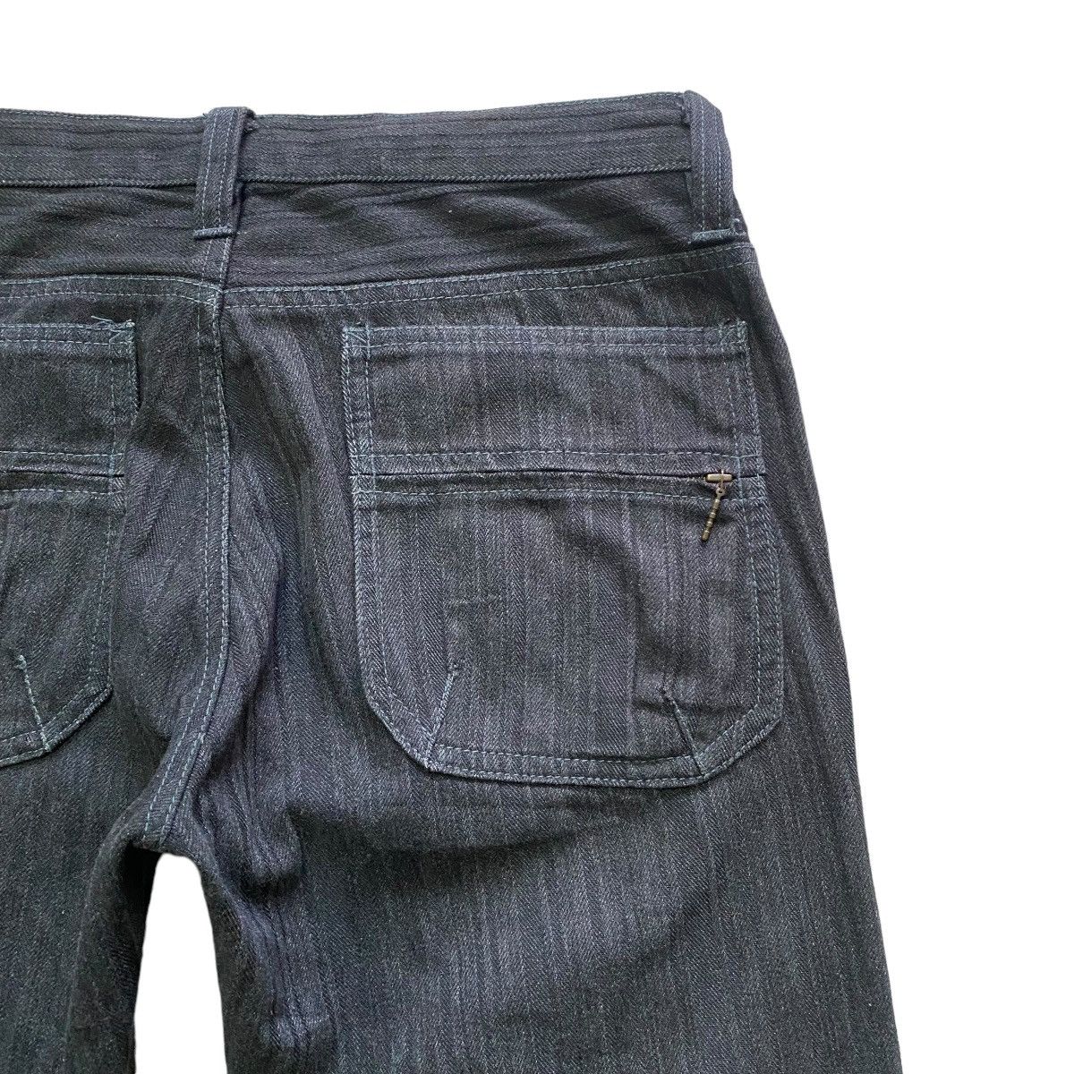 Japanese Brand NCFM Denim Cargo Zipper Flare Pant Size US 30 / EU 46 - 15 Thumbnail