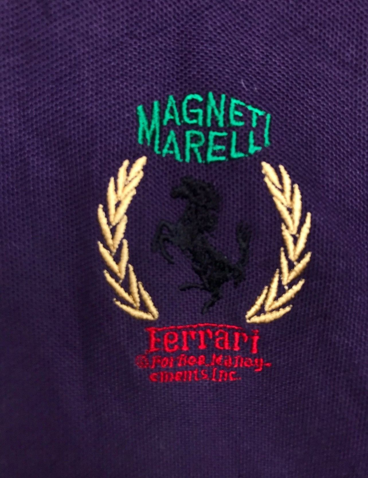 Ferrari × Vintage Vintage Ferrari Marelli Mini Embroidered Logo Polo Tee Size US M / EU 48-50 / 2 - 3 Thumbnail