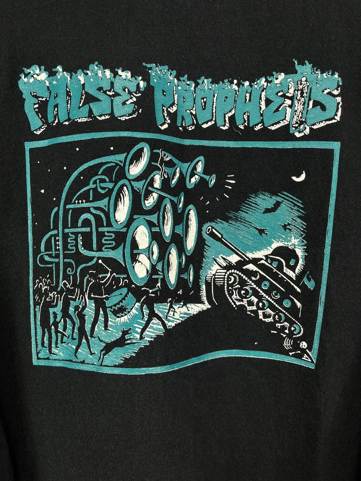 Band Tees × Vintage 80s False Prophets NY Punk Rock Longsleeve bad brains nausea Size US XL / EU 56 / 4 - 4 Thumbnail