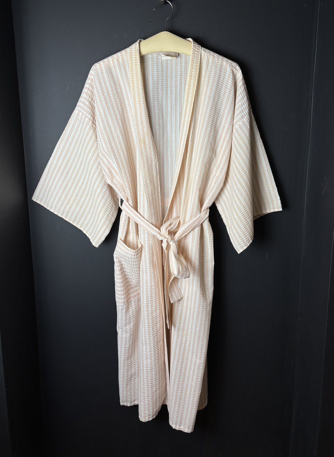 Sears Vintage Sears Robe Plisse Textured Pucker Striped Bath Sleep Size M / US 6-8 / IT 42-44 - 1 Thumbnail