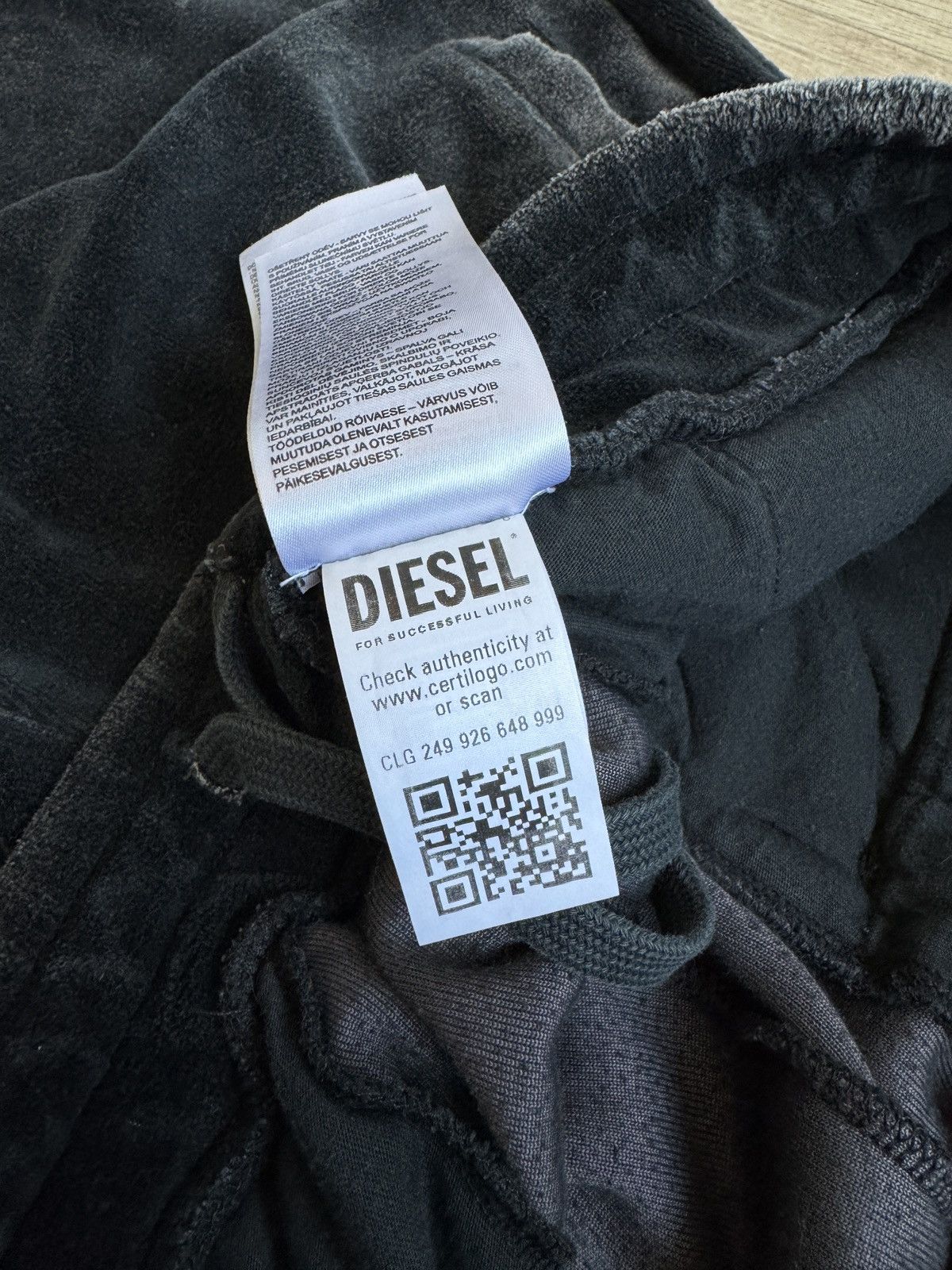 Diesel Diesel Zampband Baggy Sweatpants Size US 32 / EU 48 - 6 Thumbnail