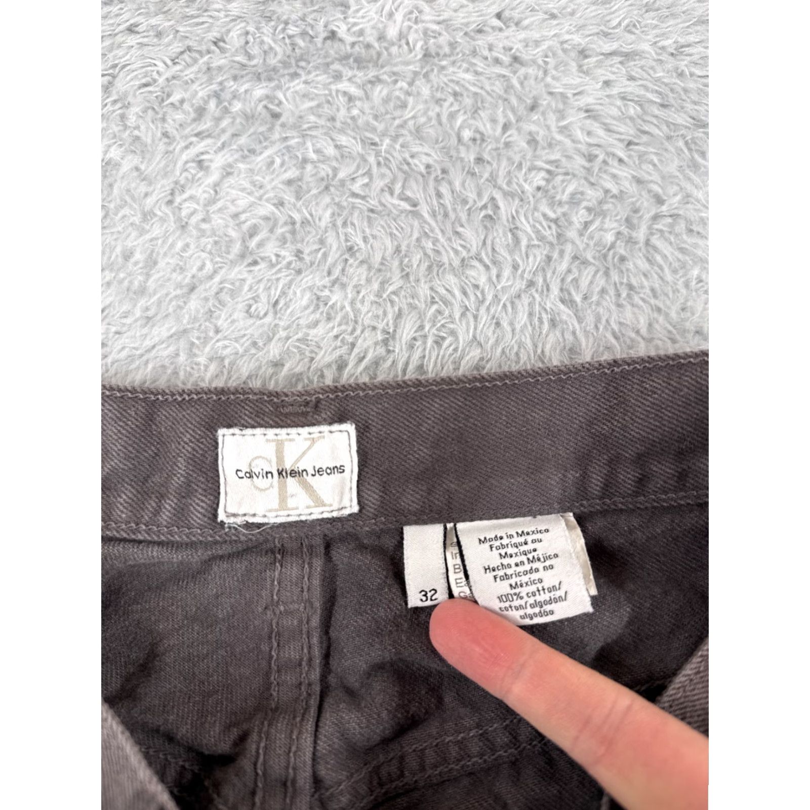 Calvin Klein Calvin Klein Jeans Men 32 Gray Denim Straight Leg Regular Fit 30x27 Size US 32 / EU 48 - 6 Thumbnail