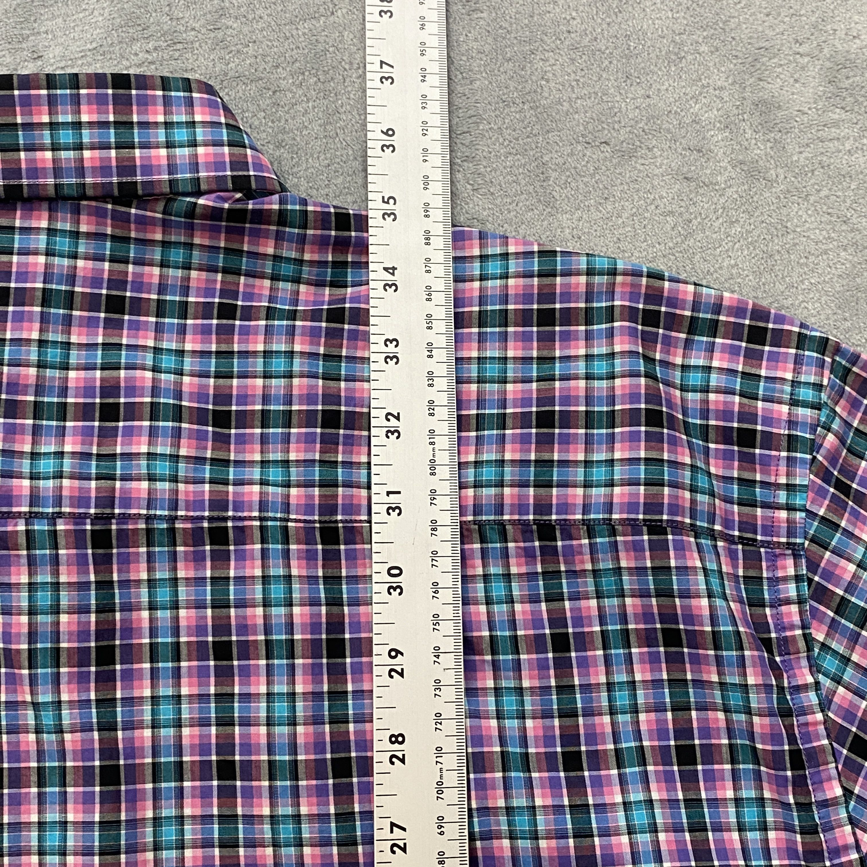 BUGATCHI Men 3XL Classic Fit Colorful Flip-Cuff Pocket Long Sleeve Size US XXL / EU 58 / 5 - 11 Thumbnail