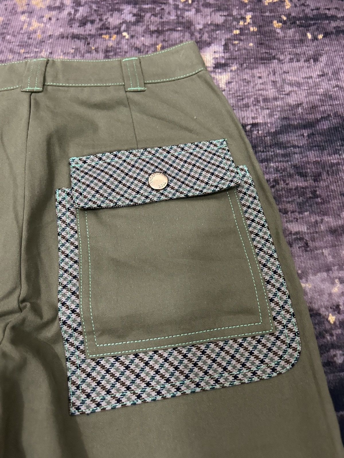 Andersson Bell Anderson Bell Plaid Pocket Pants Size US 27 - 12 Thumbnail