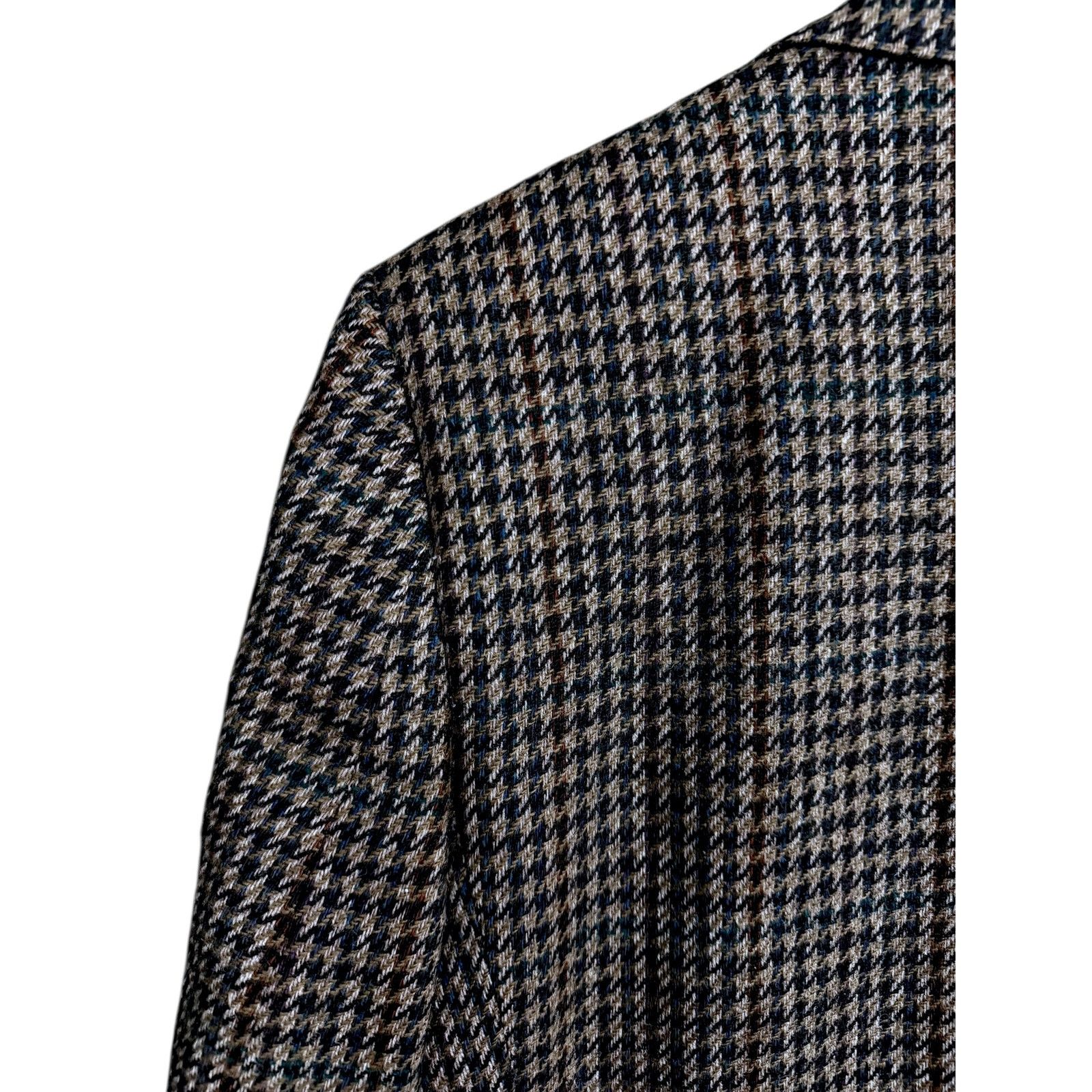 Burberry Vintage Men's Burberrys London 100% Tweed Wool Blazer 42R Size 42R - 14 Thumbnail