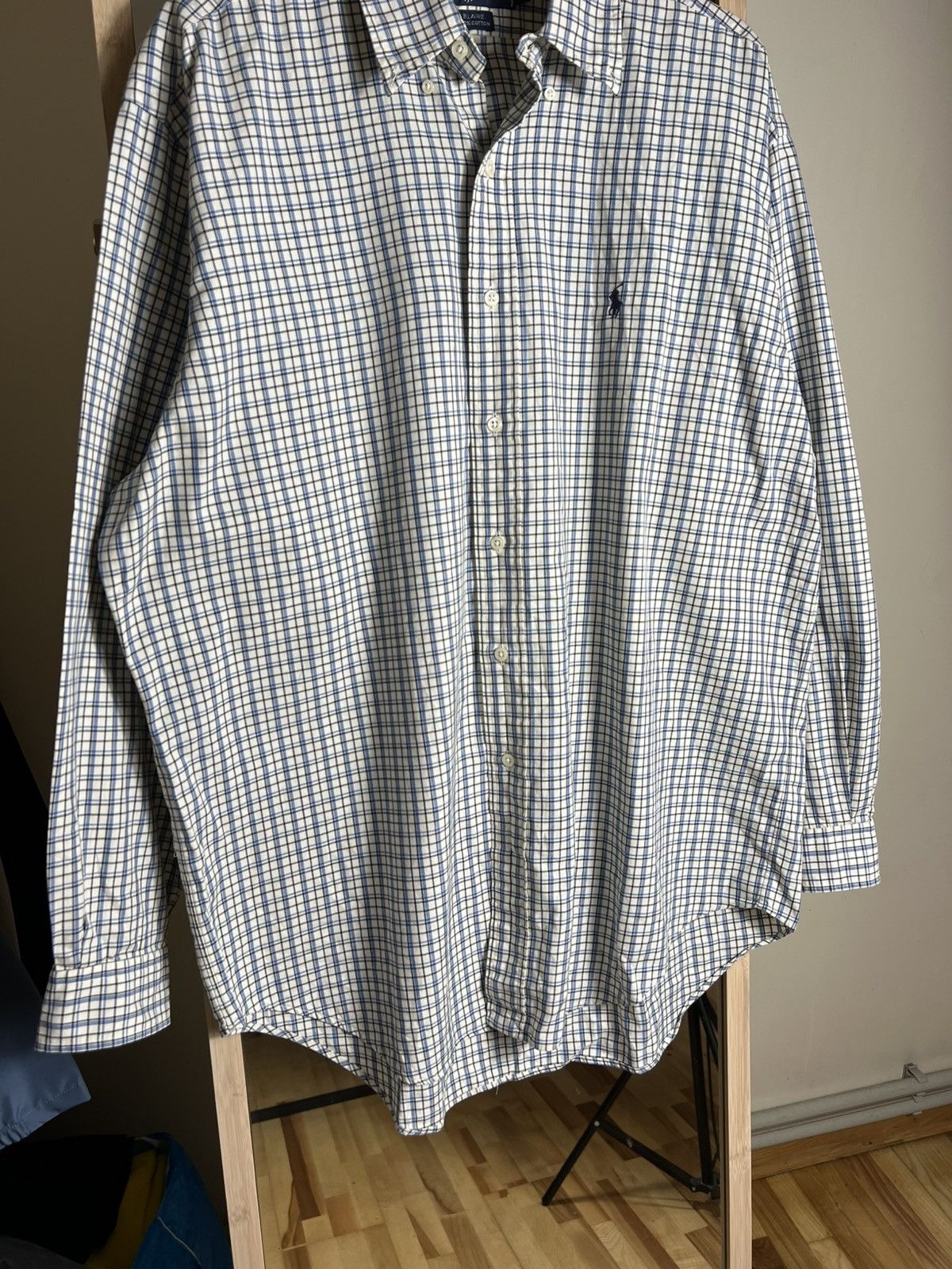 Polo Ralph Lauren Polo Ralph Lauren Blaire Shirt Men’s L Plaid Cotton Textured Size US L / EU 52-54 / 3 - 3 Thumbnail