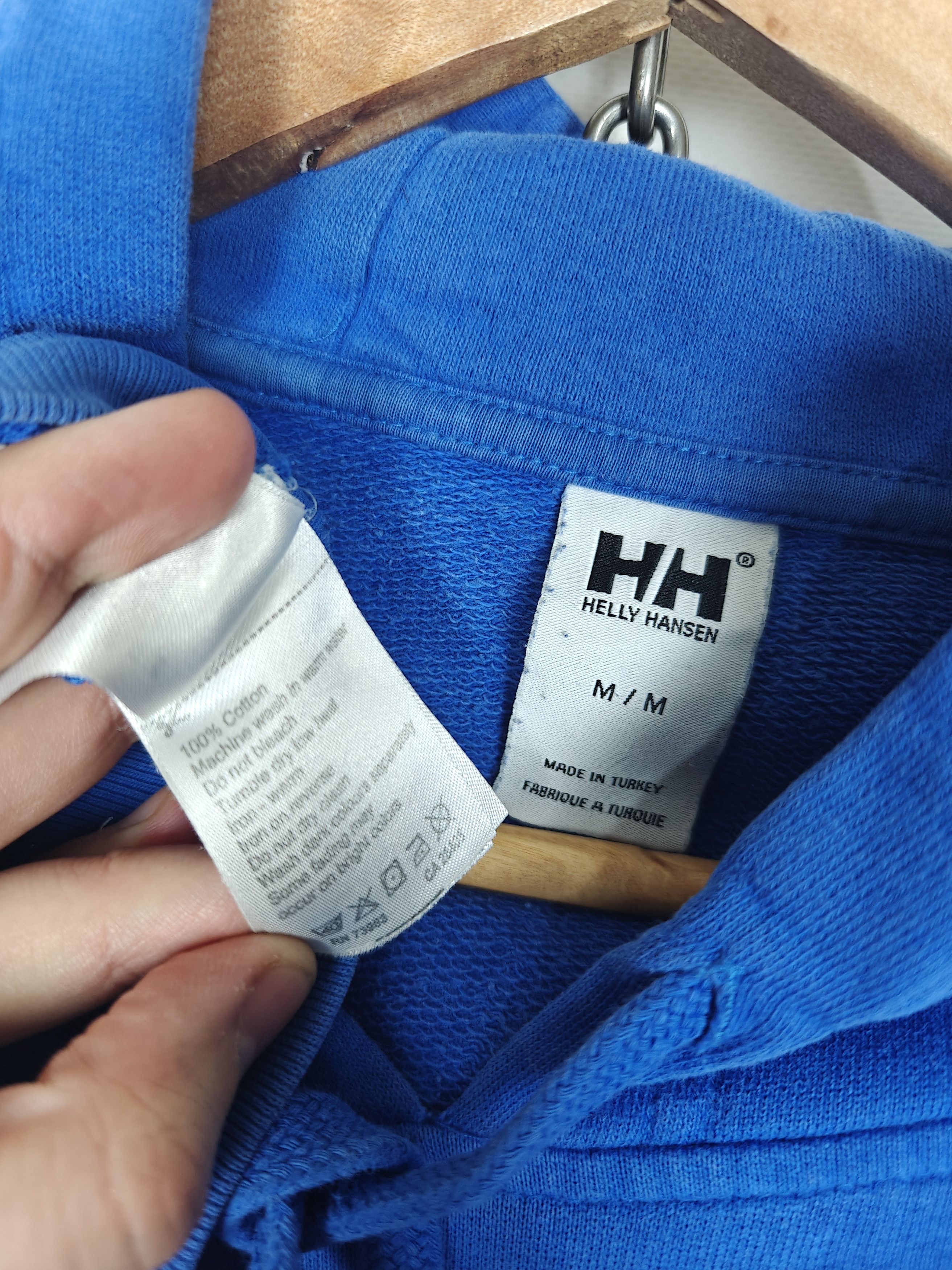 Helly Hansen Helly Hansen Hoodie Center Logo Embroidered Blue size M Size US M / EU 48-50 / 2 - 8 Thumbnail