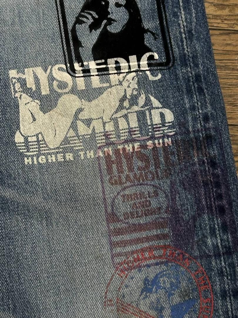 Hysteric Glamour HYSTERIC GLAMOUR GIRL PRINT STUDDED SELVEDGE DENIM Size US 32 / EU 48 - 4 Thumbnail
