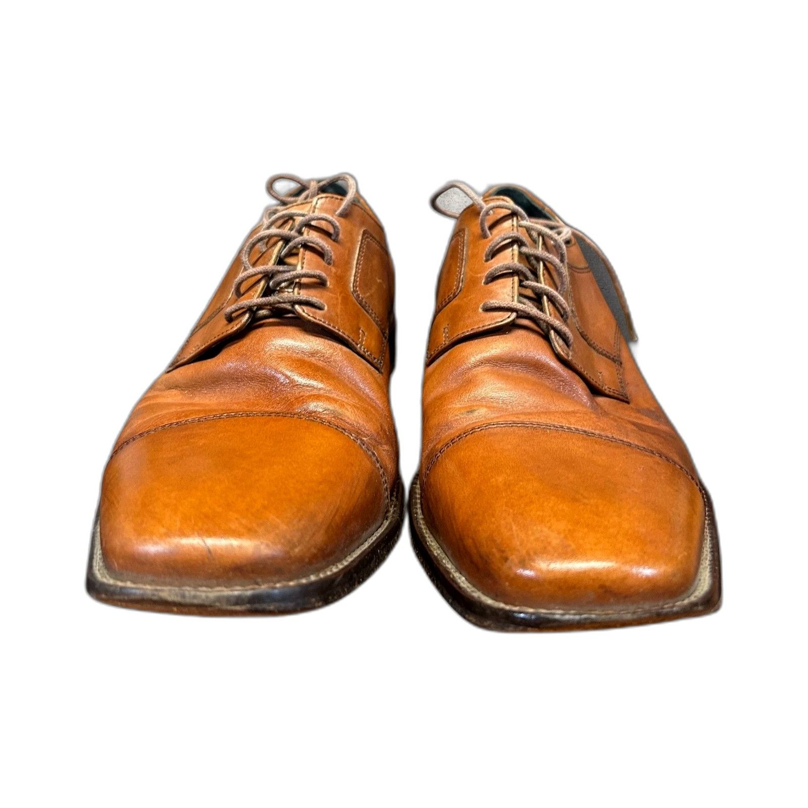 Johnston & Murphy J. Murphy By Johnston & Murphy Men's Brown Leather Shoes Oxf Size US 11 / EU 44 - 3 Thumbnail