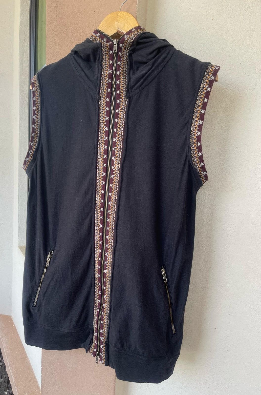 If Six Was Nine × Japanese Brand × PPFM PPFM Sleeveless Full Zipper Hoodie Size US L / EU 52-54 / 3 - 11 Thumbnail