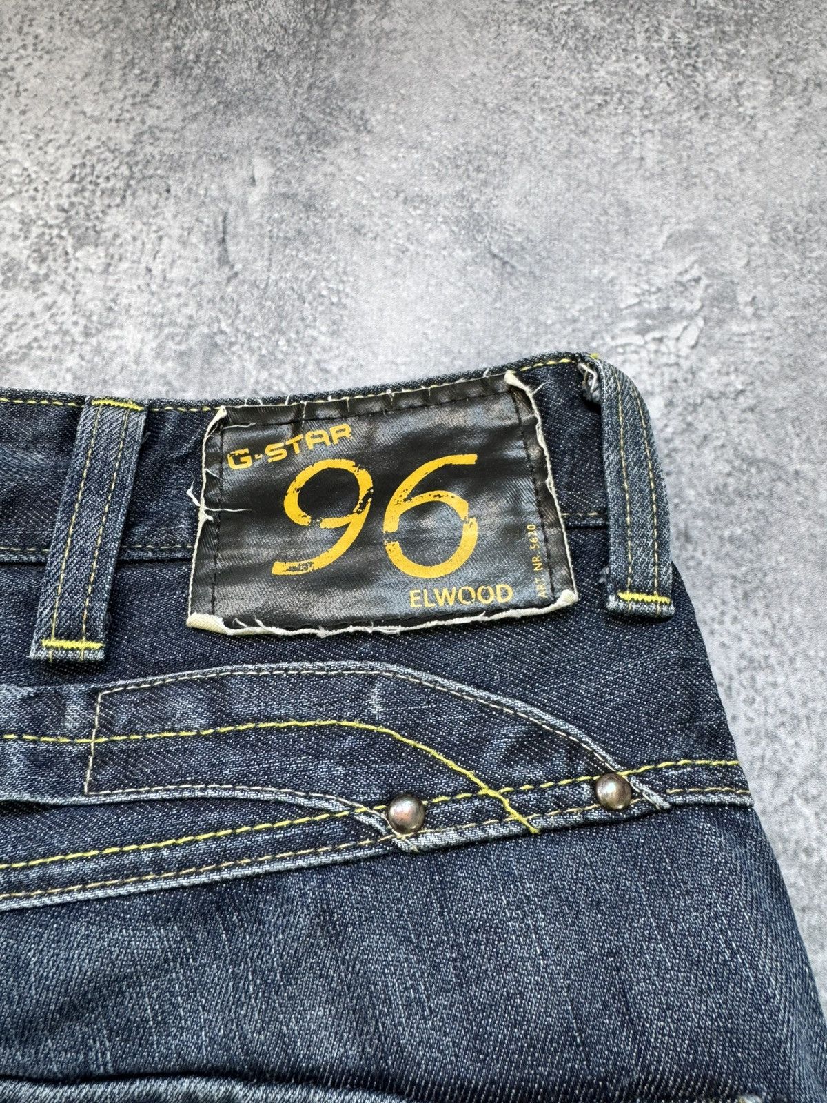 G-Star G-Star RAW 96 Elwood 5620 Heritage Embro Buckle Jeans Size US 31 - 4 Thumbnail