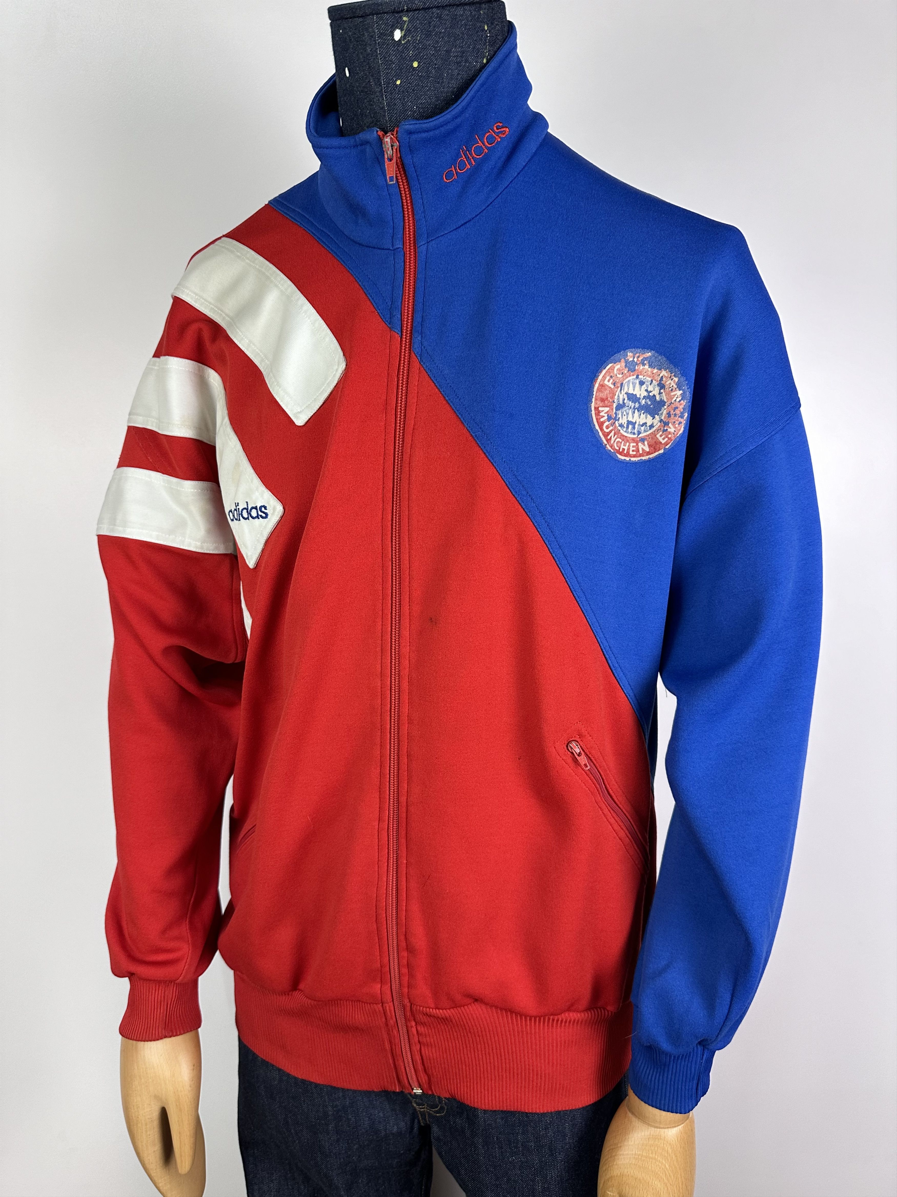 Adidas × Vintage BAYERN MUNICH 1993 94 Training Jacket Football Soccer Adidas Size US L / EU 52-54 / 3 - 1 Thumbnail