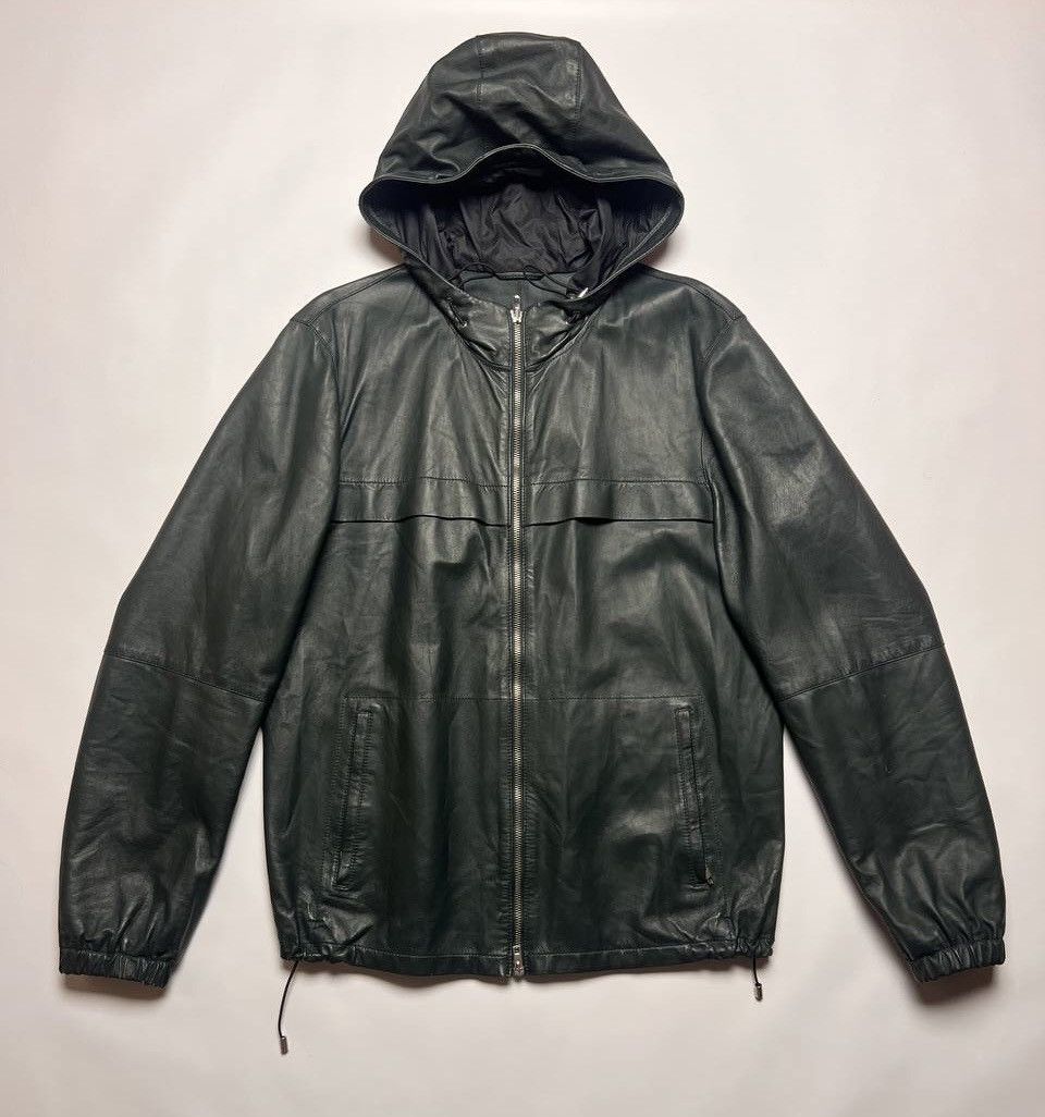 Designer × Genuine Leather × Joseph Joseph Light Weight Nappa Leather Hooded Jacket Size US M / EU 48-50 / 2 - 3 Thumbnail