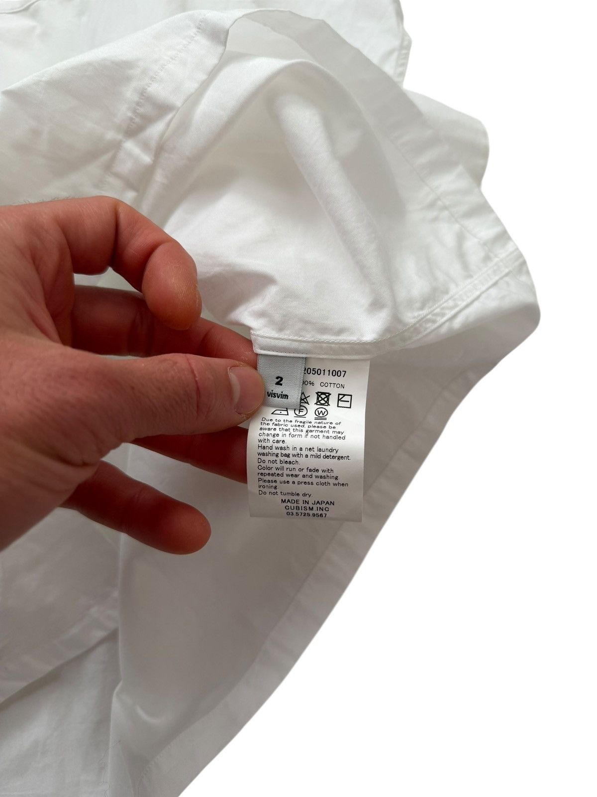 Visvim Free Edge Cotton White L/S Shirt Size US M / EU 48-50 / 2 - 6 Thumbnail