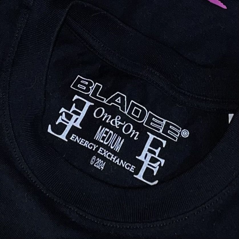 Drain Gang Bladee Razorwire T-shirt black and pink M Size US M / EU 48-50 / 2 - 2 Thumbnail