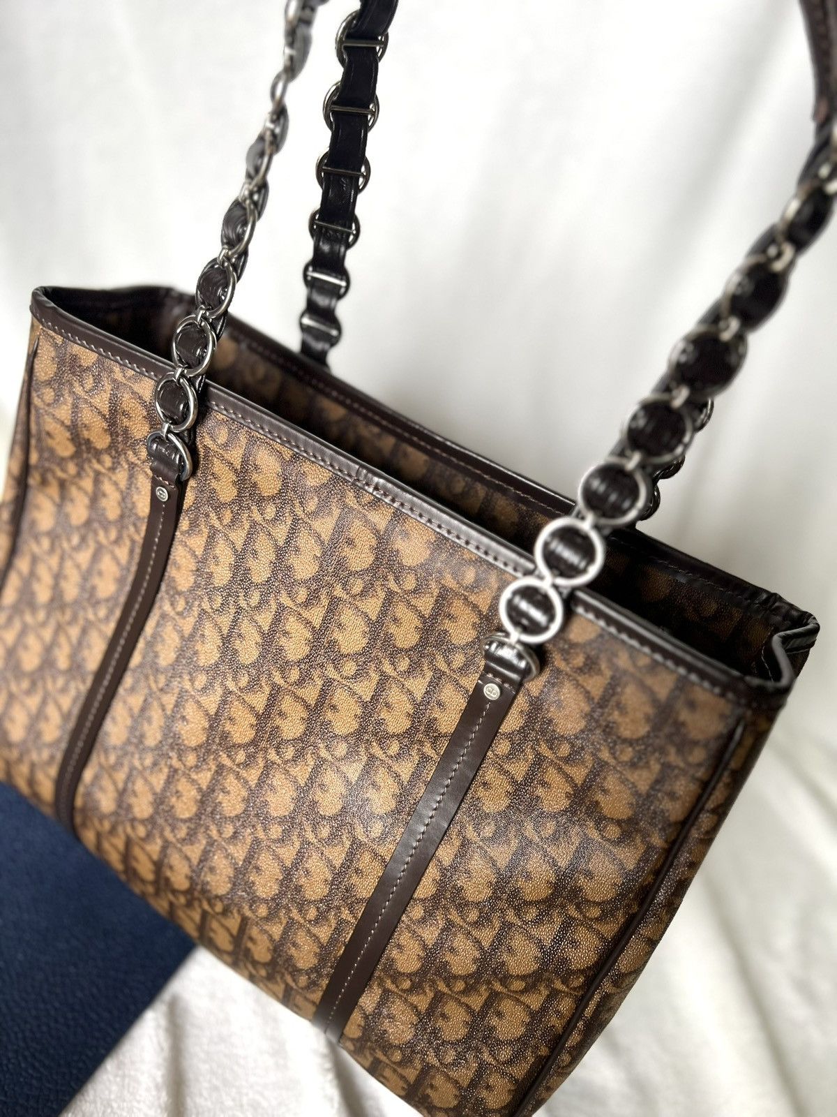 Dior Dior Trotter Brown Canvas Tote Bag Size ONE SIZE - 7 Thumbnail