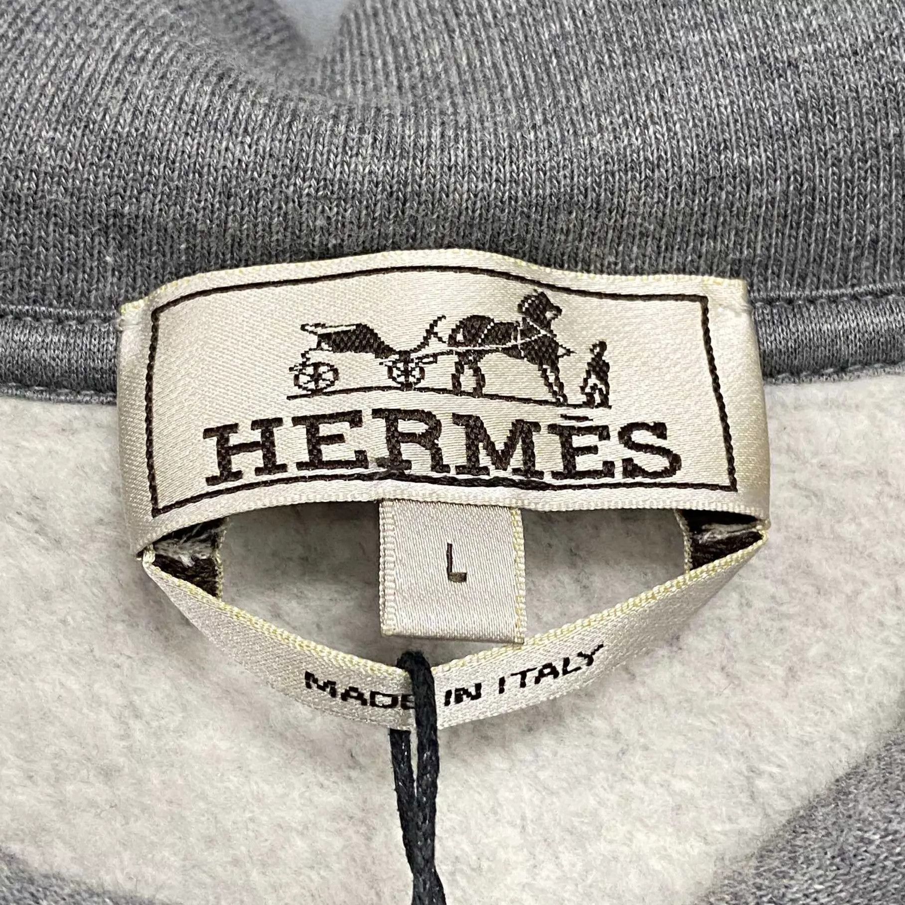 Hermes HERMES Sheepskin Robot Pattern Hoodie L Size US L / EU 52-54 / 3 - 5 Thumbnail