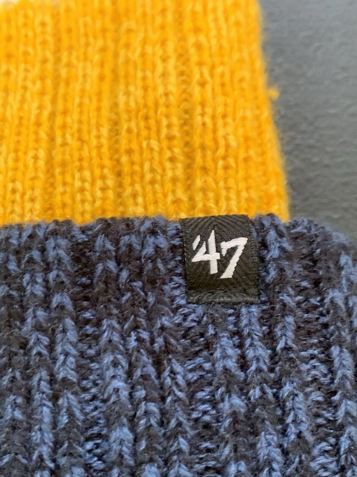 47 Brand Nashville Predators NHL Winter Pom Beanie Hat NWT Size ONE SIZE - 3 Thumbnail