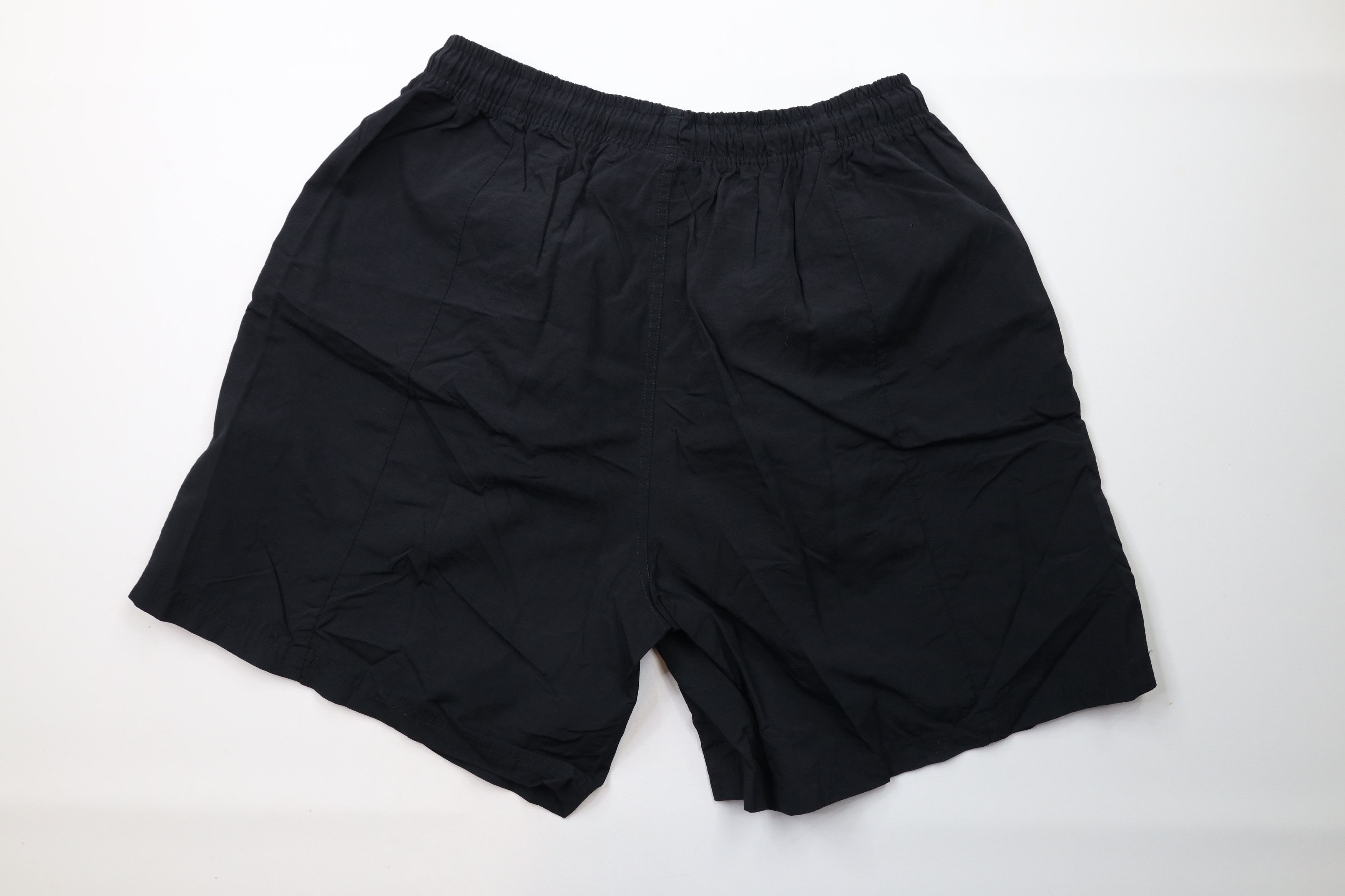 Reebok × Vintage Vintage 90s Reebok Spell Out Above Knee Shorts Black Nylon Size US 38 / EU 54 - 8 Thumbnail