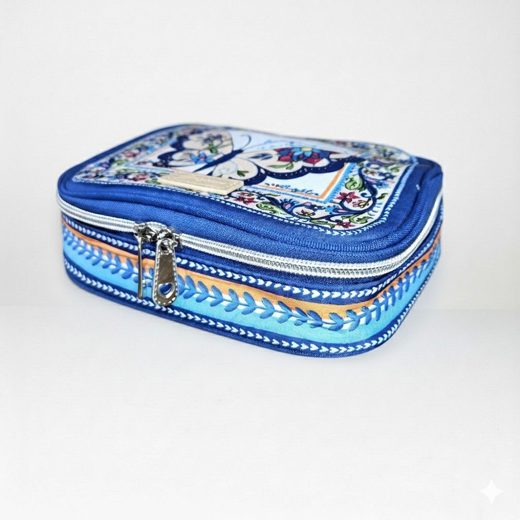 Brighton Brighton 7x6x2" Jewelry Case Butterfly Garden Rainbow Zip Size ONE SIZE - 4 Thumbnail