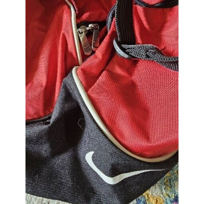 Nike Swoosh NIKE Duffle Gym Bag Red Adjustable Straps Handles Grailed