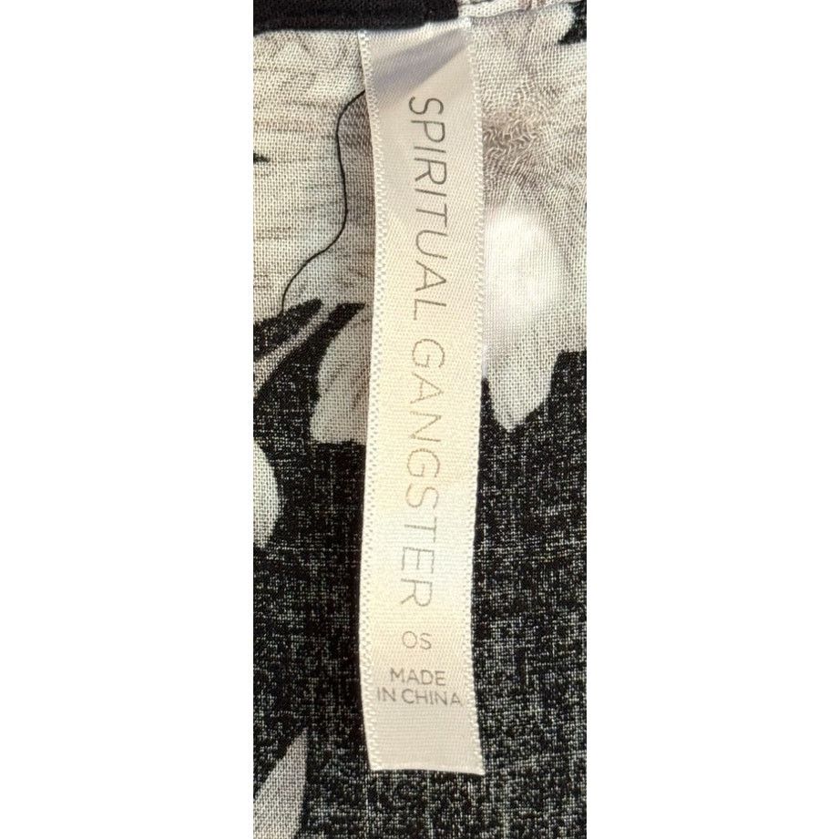 Spiritual Gangster Spiritual Gangster Kimono Women Large Black Maya Floral Size L / US 10 / IT 46 - 5 Thumbnail