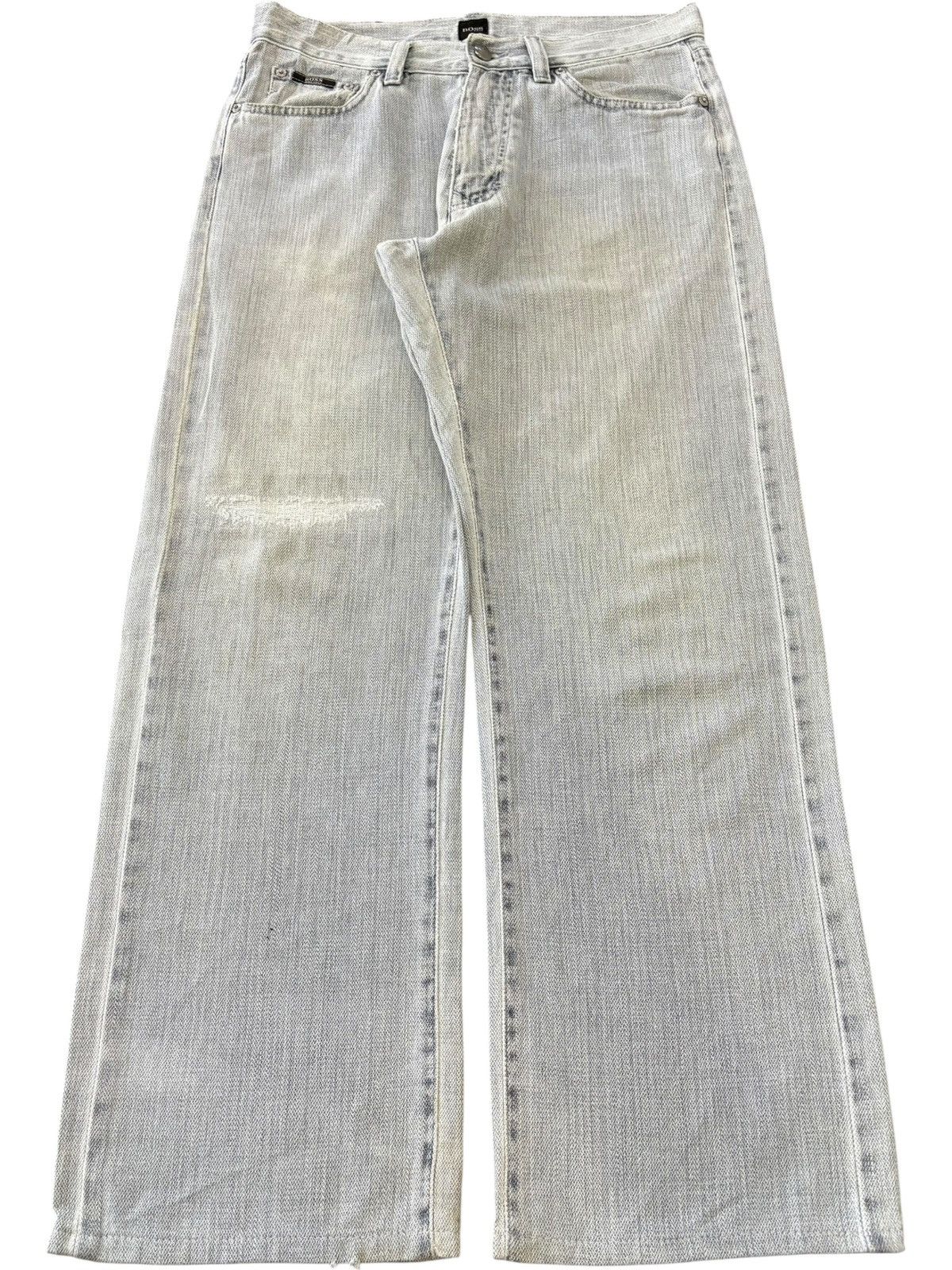 Hugo Boss Vintage Hugo Boss Faded Wash Baggy Jeans Size US 31 - 1 Thumbnail