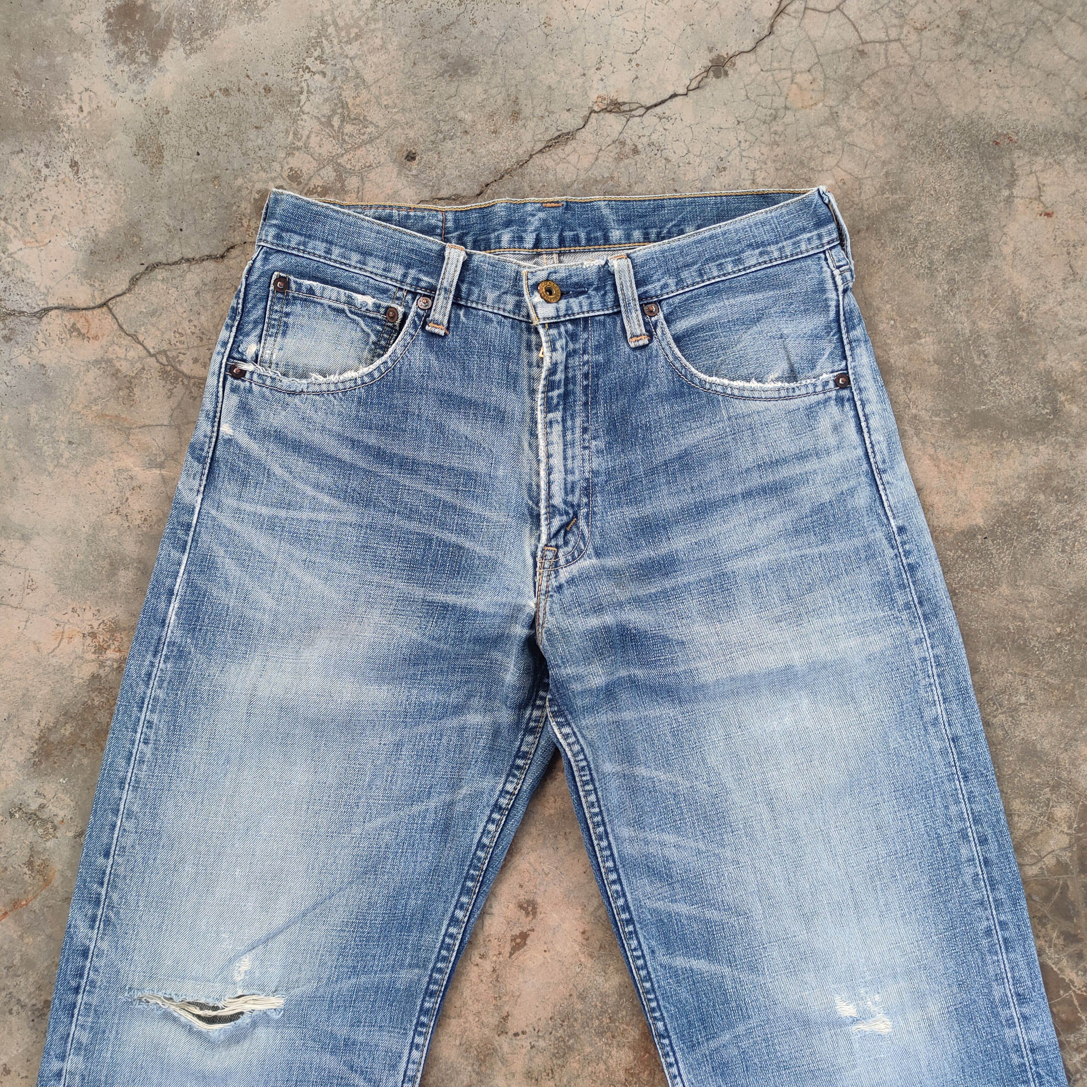 Jean × Levi's Vintage Clothing W30 VINTAGE LEVI'S 503 FADED DISTRESSED DENIM JEAN PANTS Size US 30 / EU 46 - 3 Thumbnail