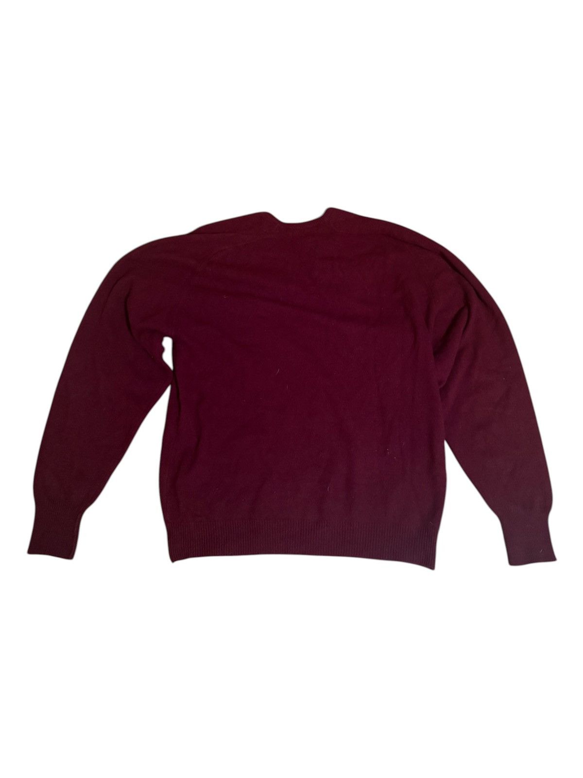 Vintage 1960s burgundy sweater Size US L / EU 52-54 / 3 - 2 Thumbnail