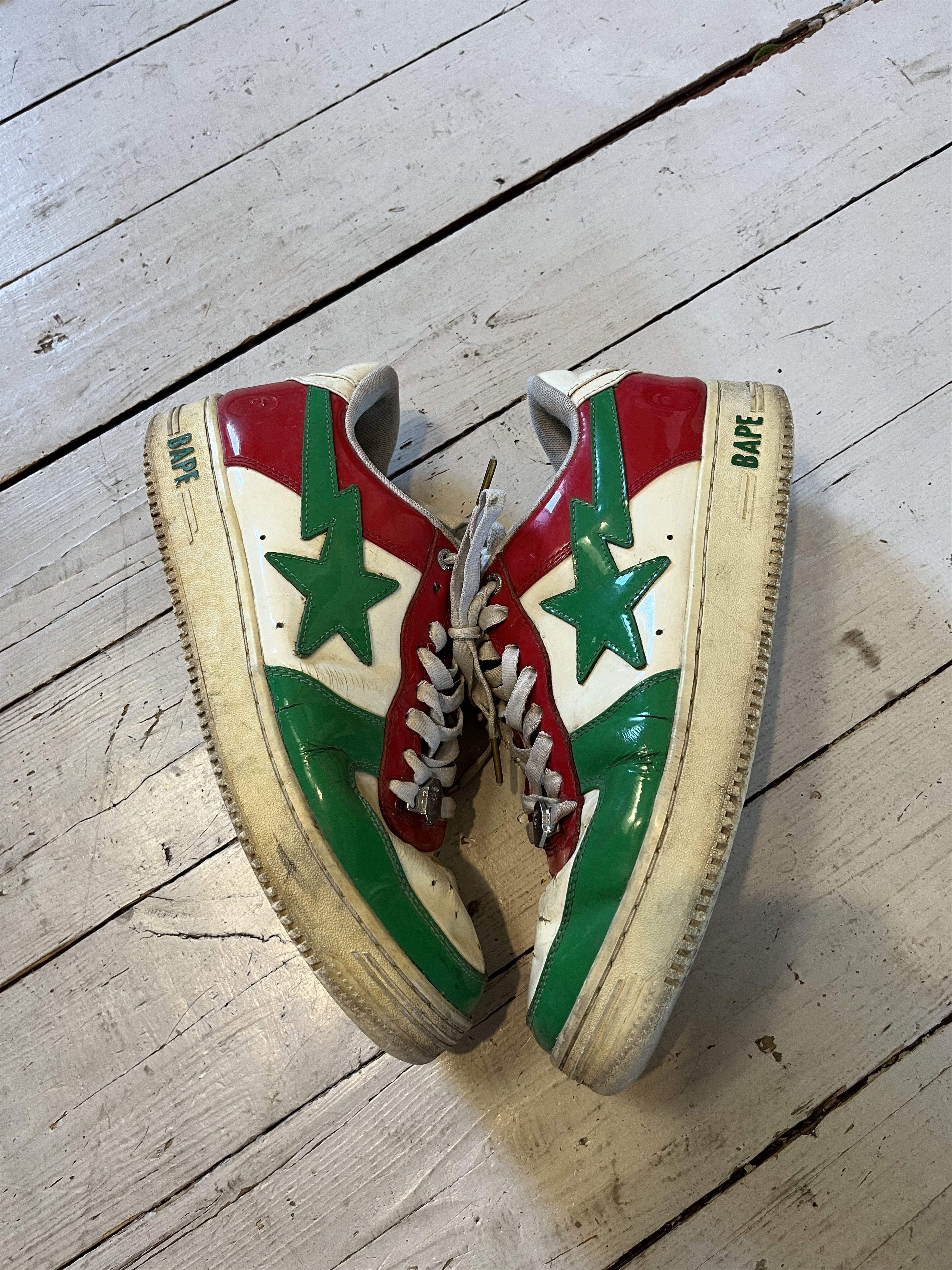 Bape Bape Sta Bapesta Italia Mexico Red Green White Size US 11 / EU 44 - 2 Thumbnail