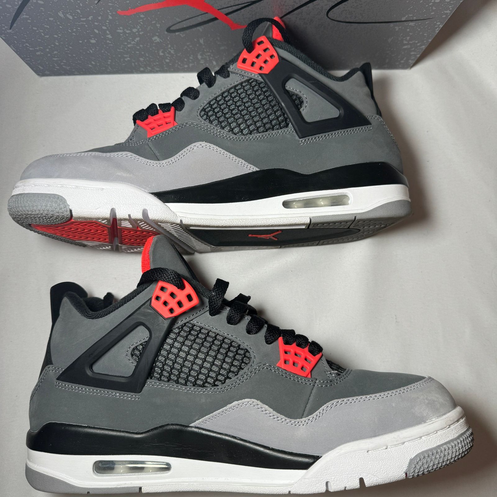 Jordan Brand × Nike Size 10 - Nike Air Jordan 4 Retro Infrared Men's Shoes Size US 10 / EU 43 - 3 Thumbnail