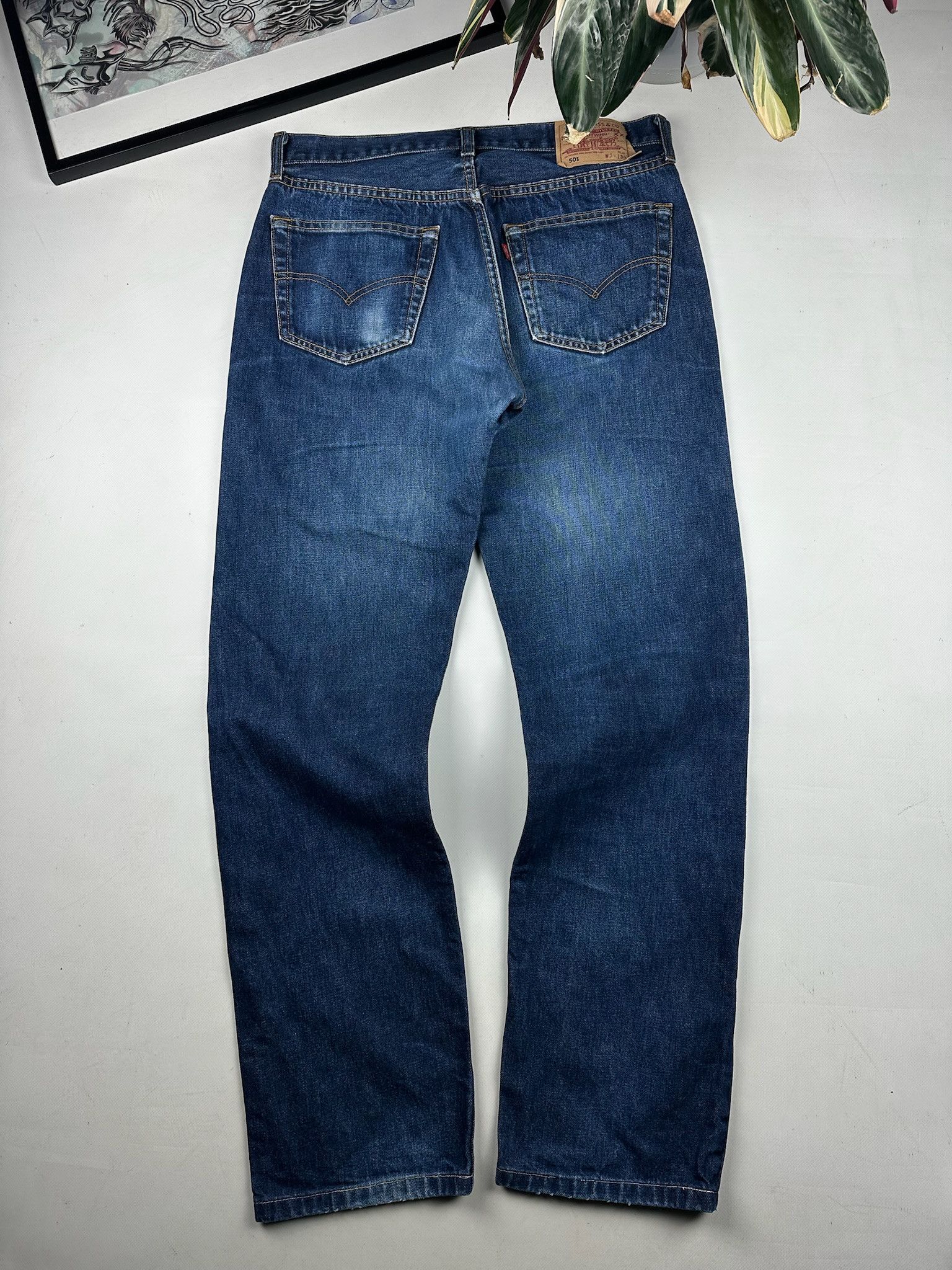 34x34 Vintage 90s Levi's 501 Blue Jeans