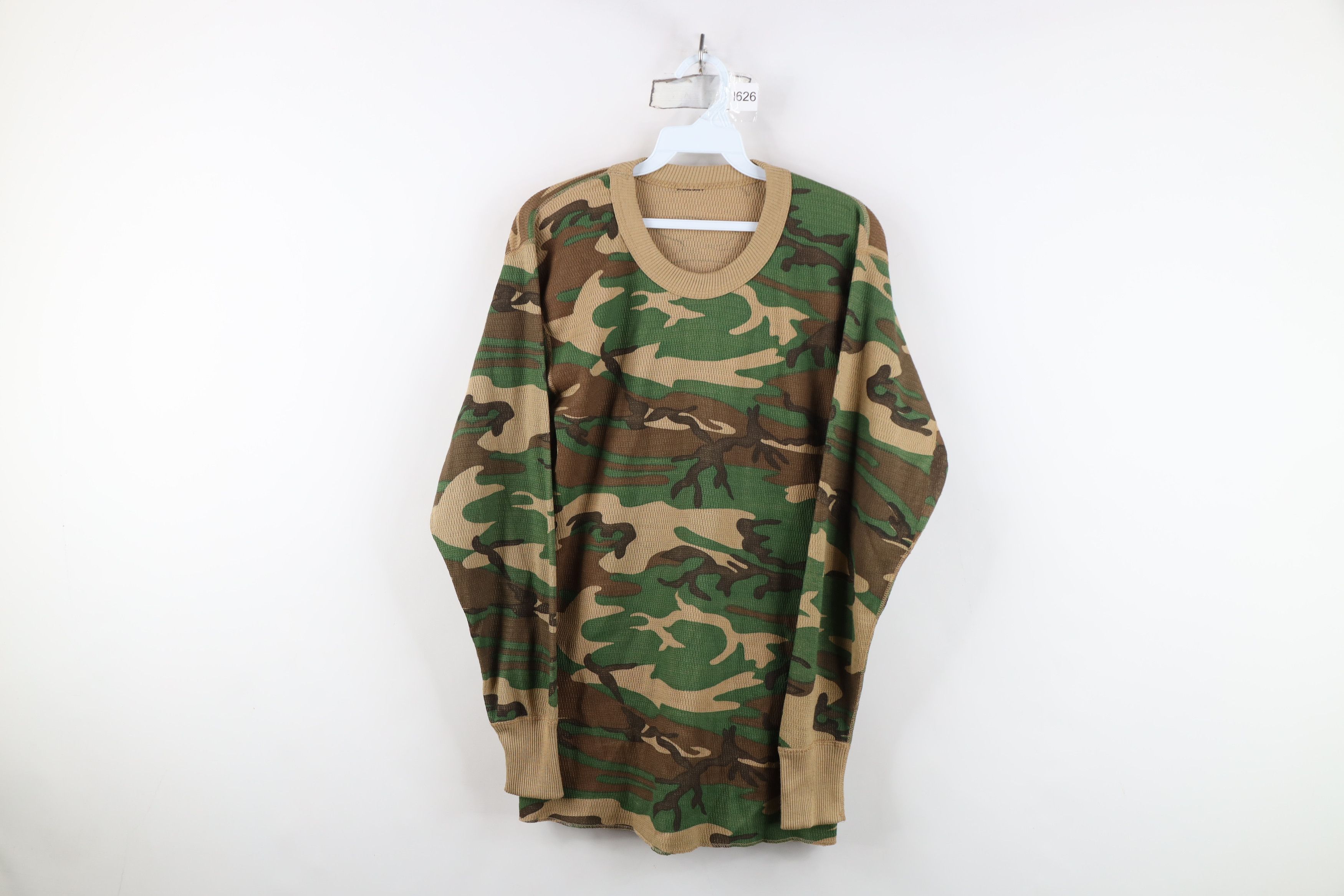 Vintage Vintage 90s Streetwear Waffle Knit Long Sleeve T-Shirt Size US S / EU 44-46 / 1 - 1 Thumbnail