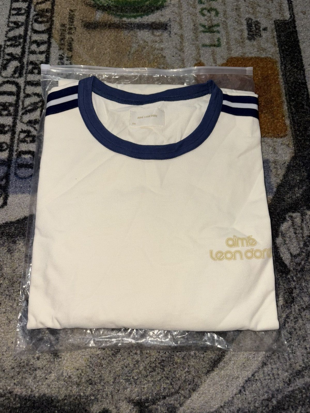 Aime Leon Dore Retro Ringer Tee Cream