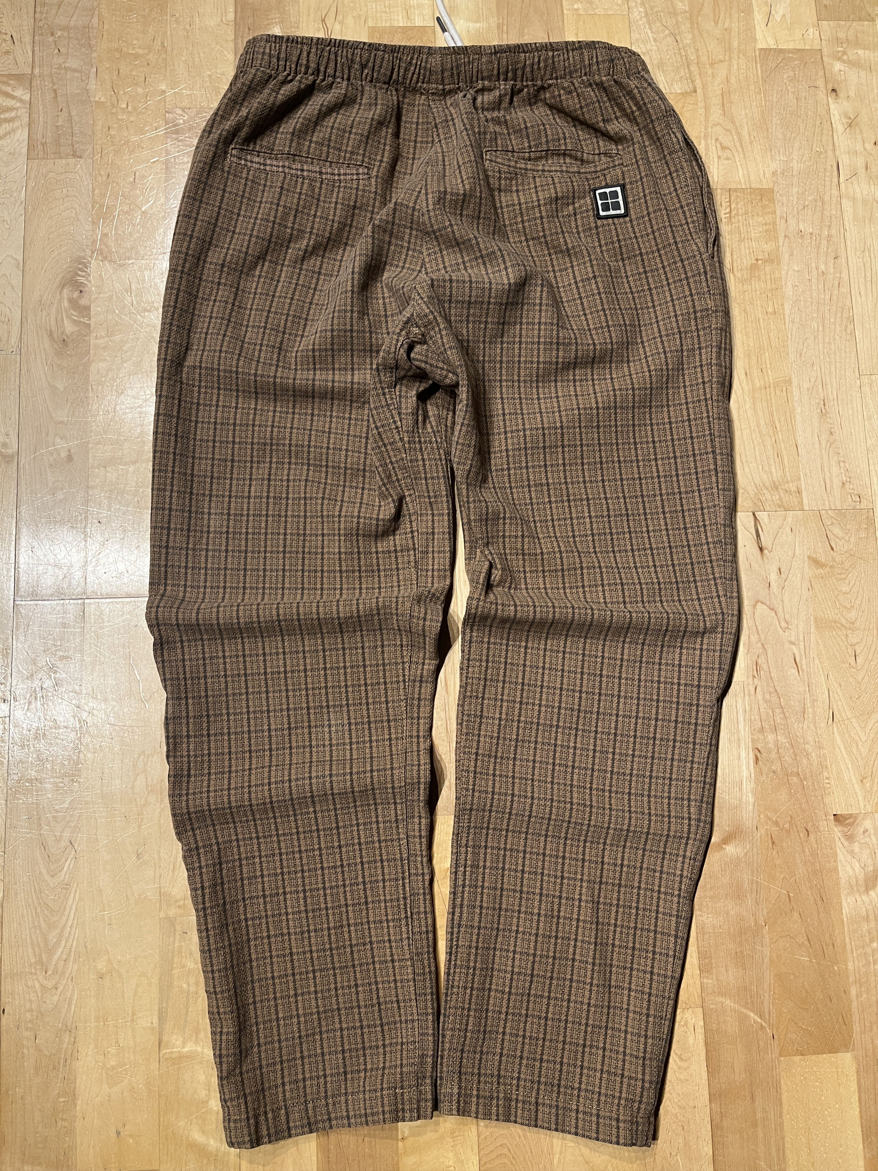 Insight Insight Men's Checked Plaid Brown Pants Adjustable - Medium Size US 30 / EU 46 - 11 Thumbnail